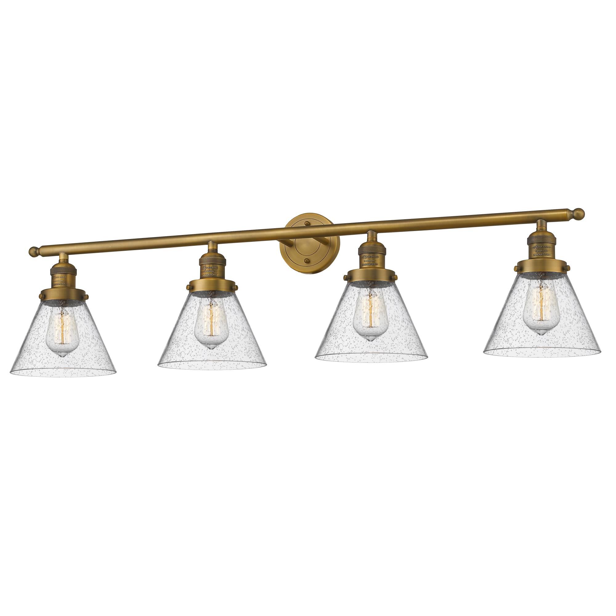 Bruno Marashlian Large Cone 43 Inch 4 Light Bath Vanity Light by Innovations Lighting