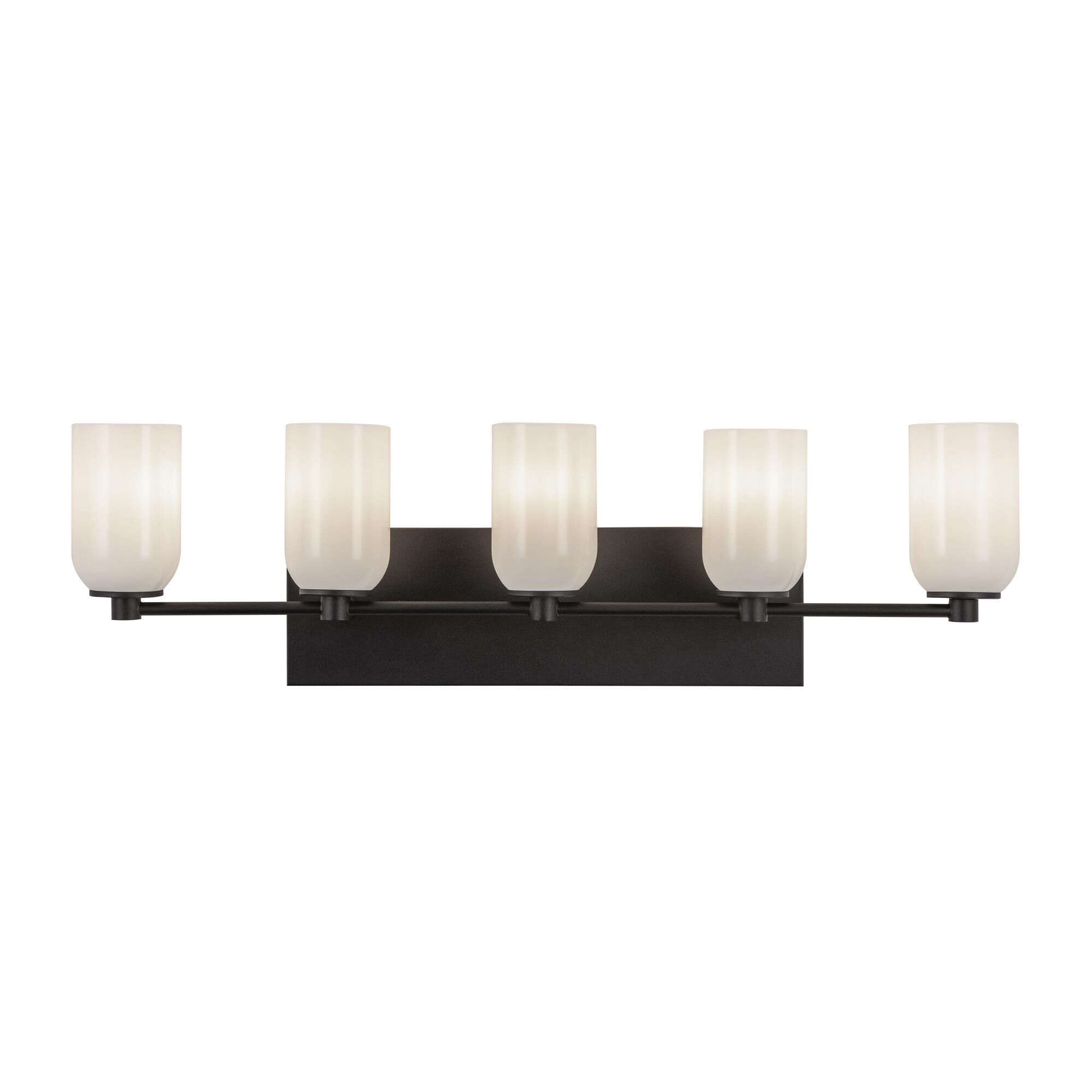 Shown in Black/Glossy Opal Glass finish and Opal Glass shade