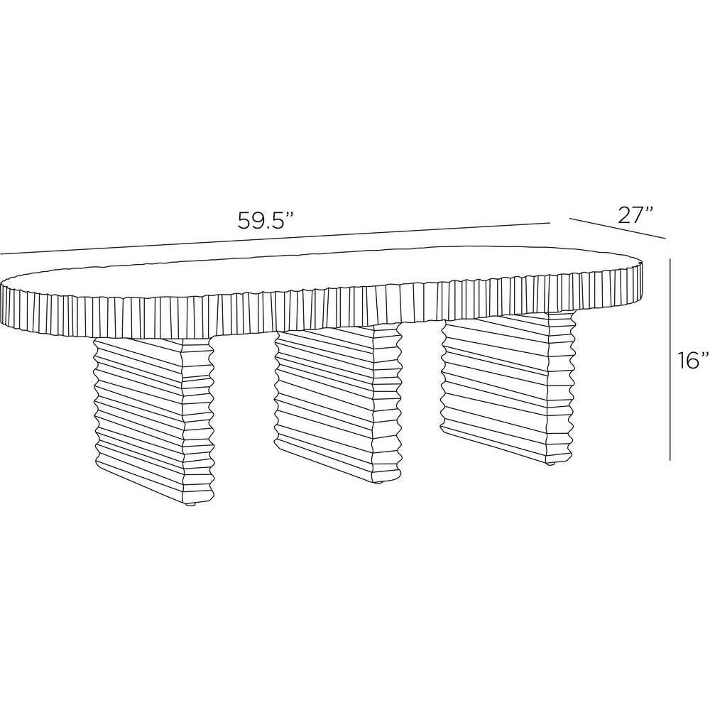 Hilbeck 60 Inch Coffee Table by Arteriors Home