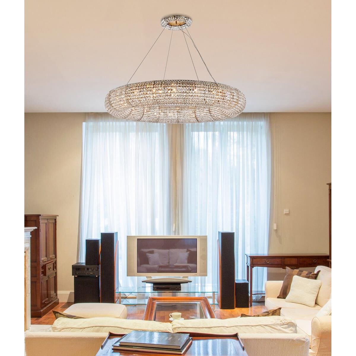Paris 52 Inch 20 Light Chandelier by Elegant Lighting