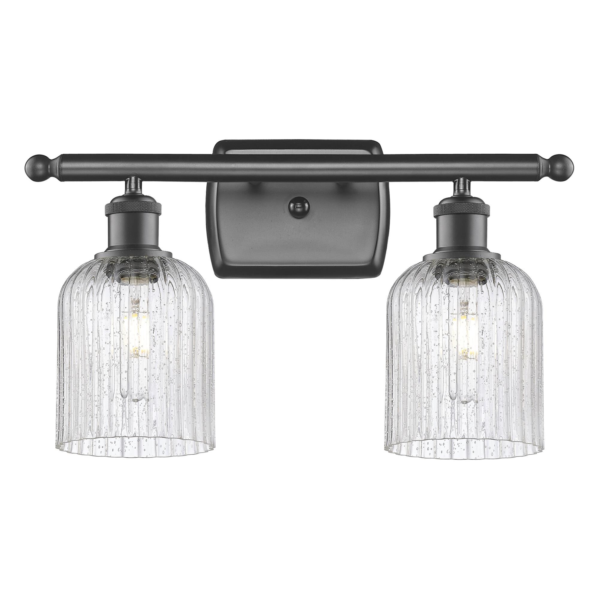 Shown in Oil Rubbed Bronze finish and Seedy shade