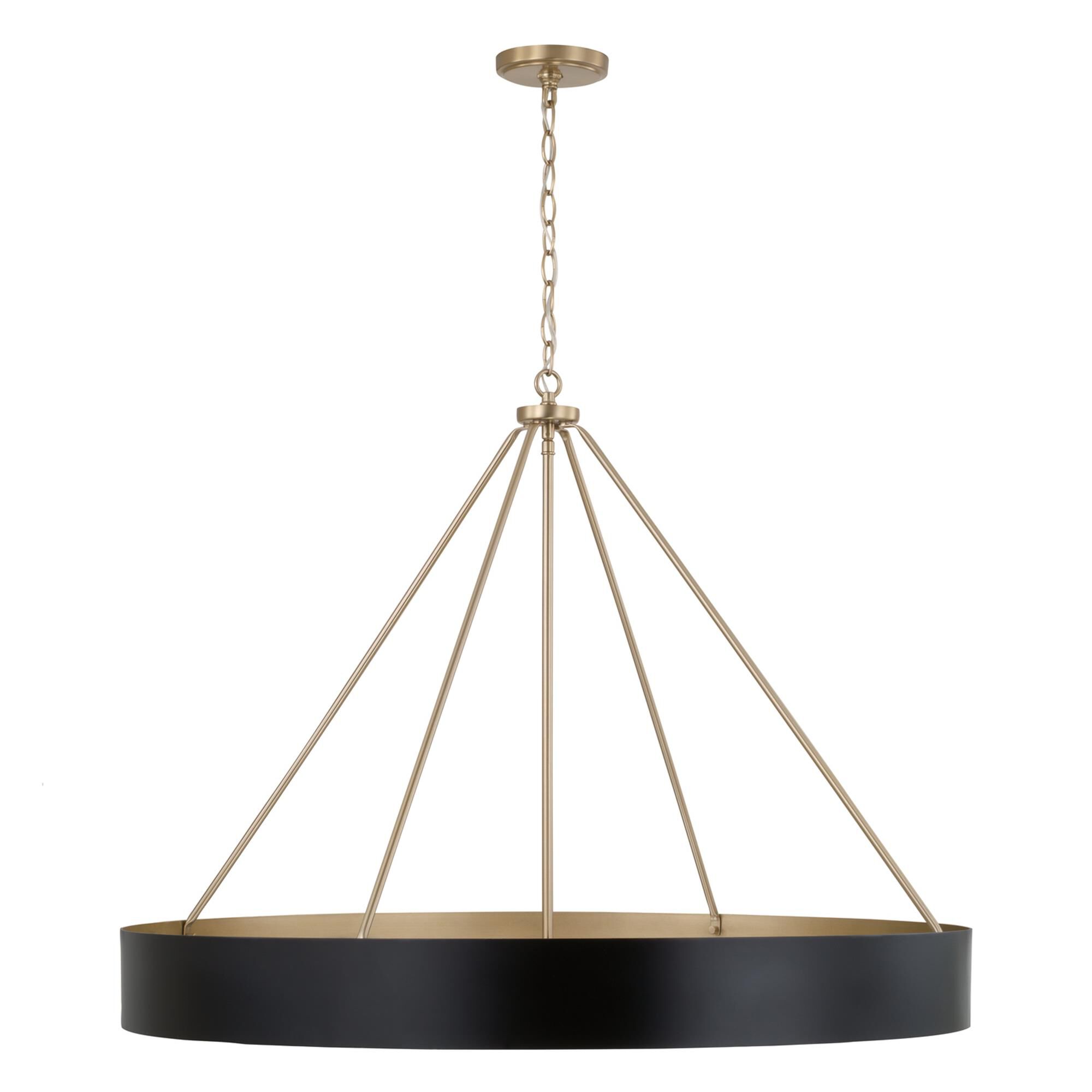 Shown in Matte Brass and Black finish