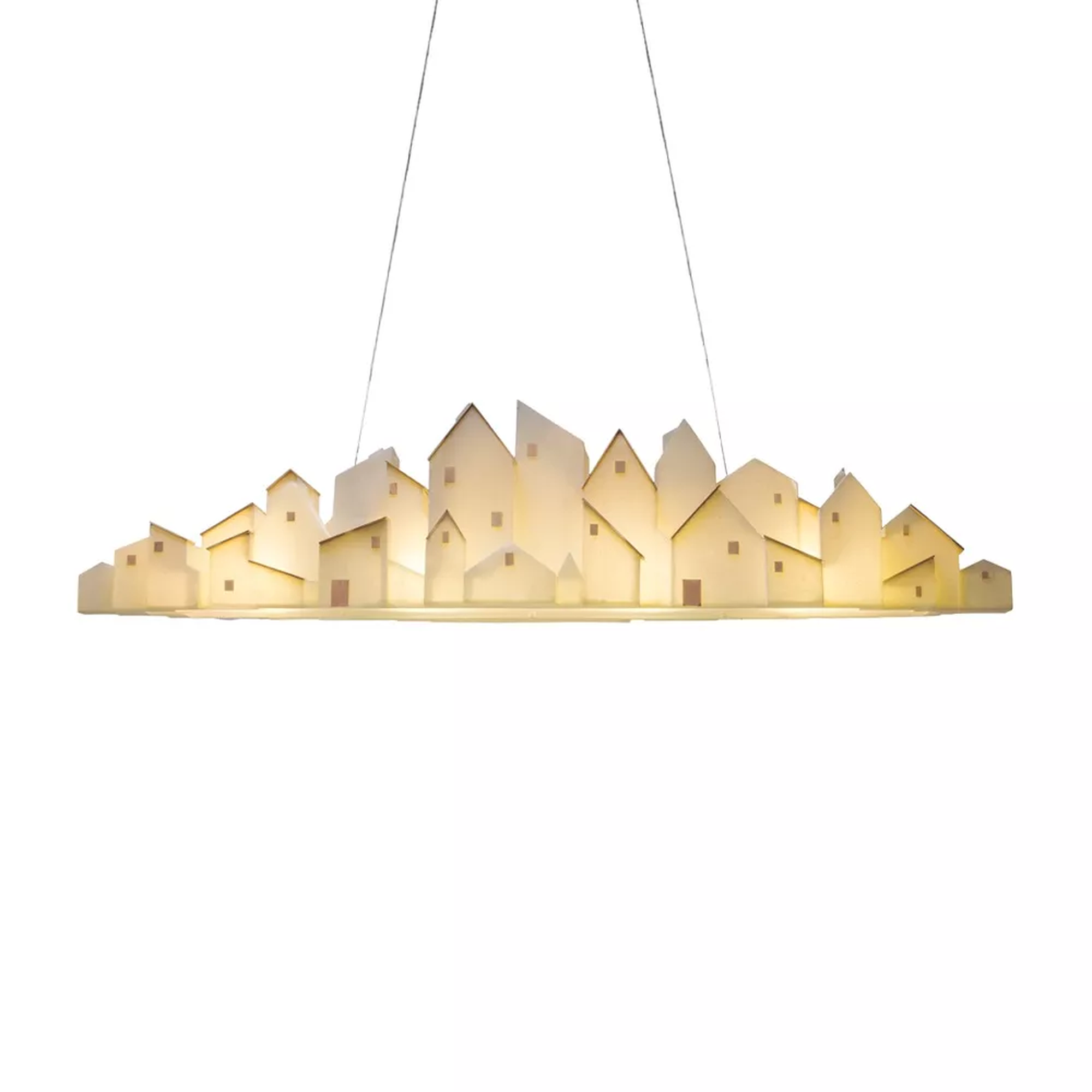 Village Large Linear Chandelier,