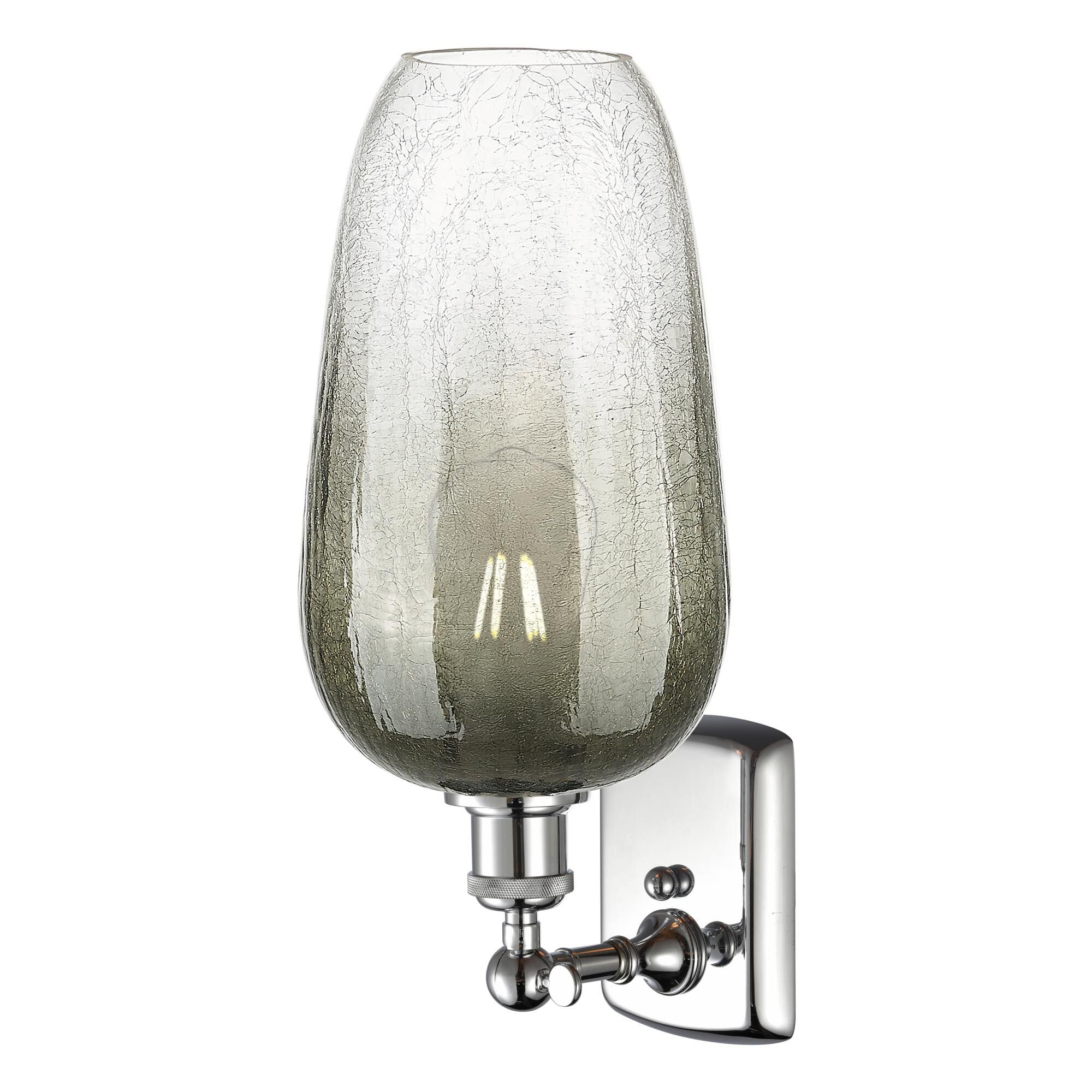 Shown in Polished Chrome finish and Slate glass