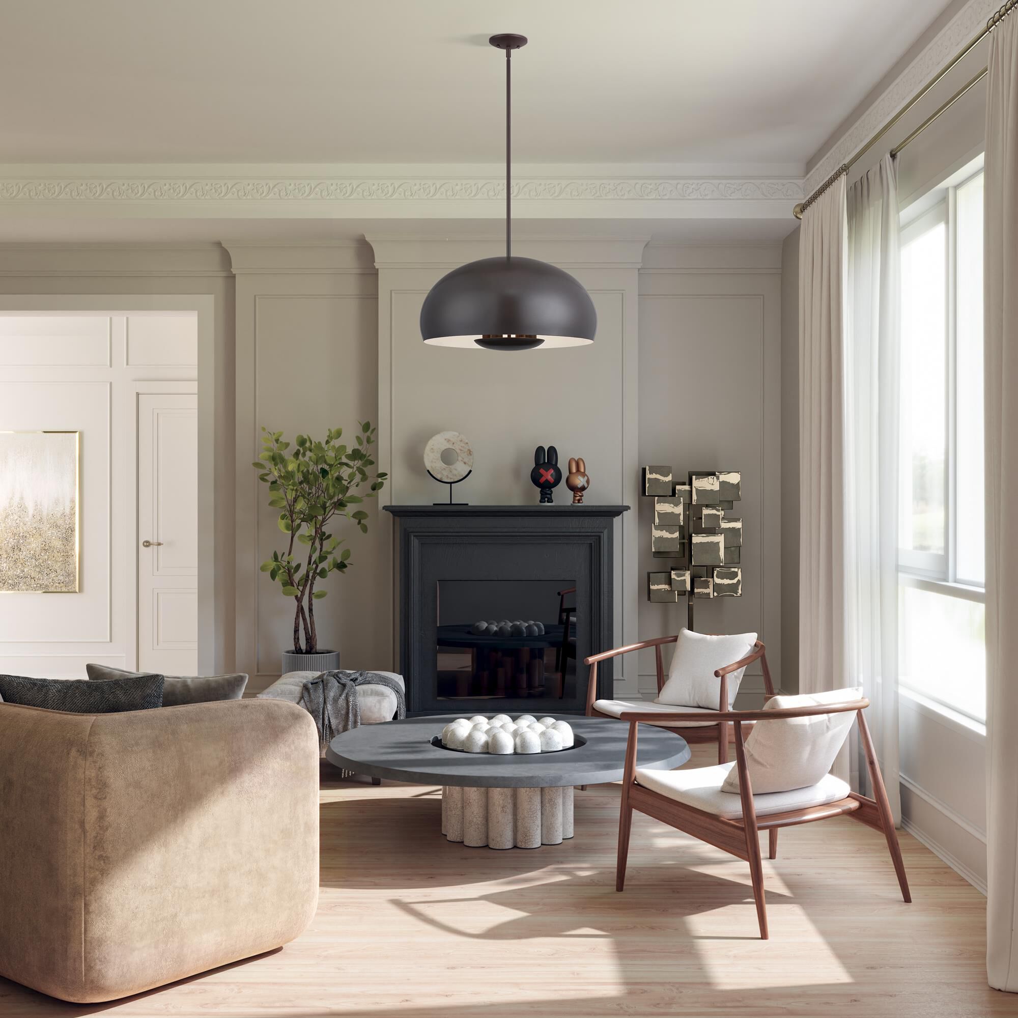 Domma 23 Inch Large Pendant by Livex Lighting