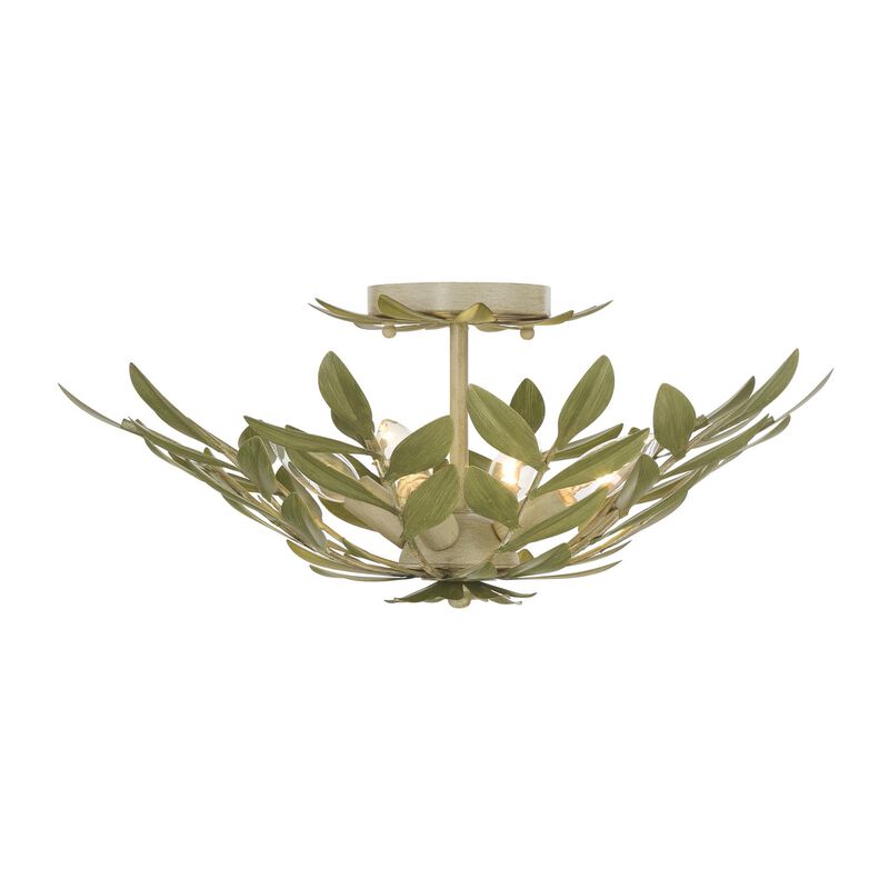 Broche 21 Inch 4 Light Semi Flush Mount by Crystorama