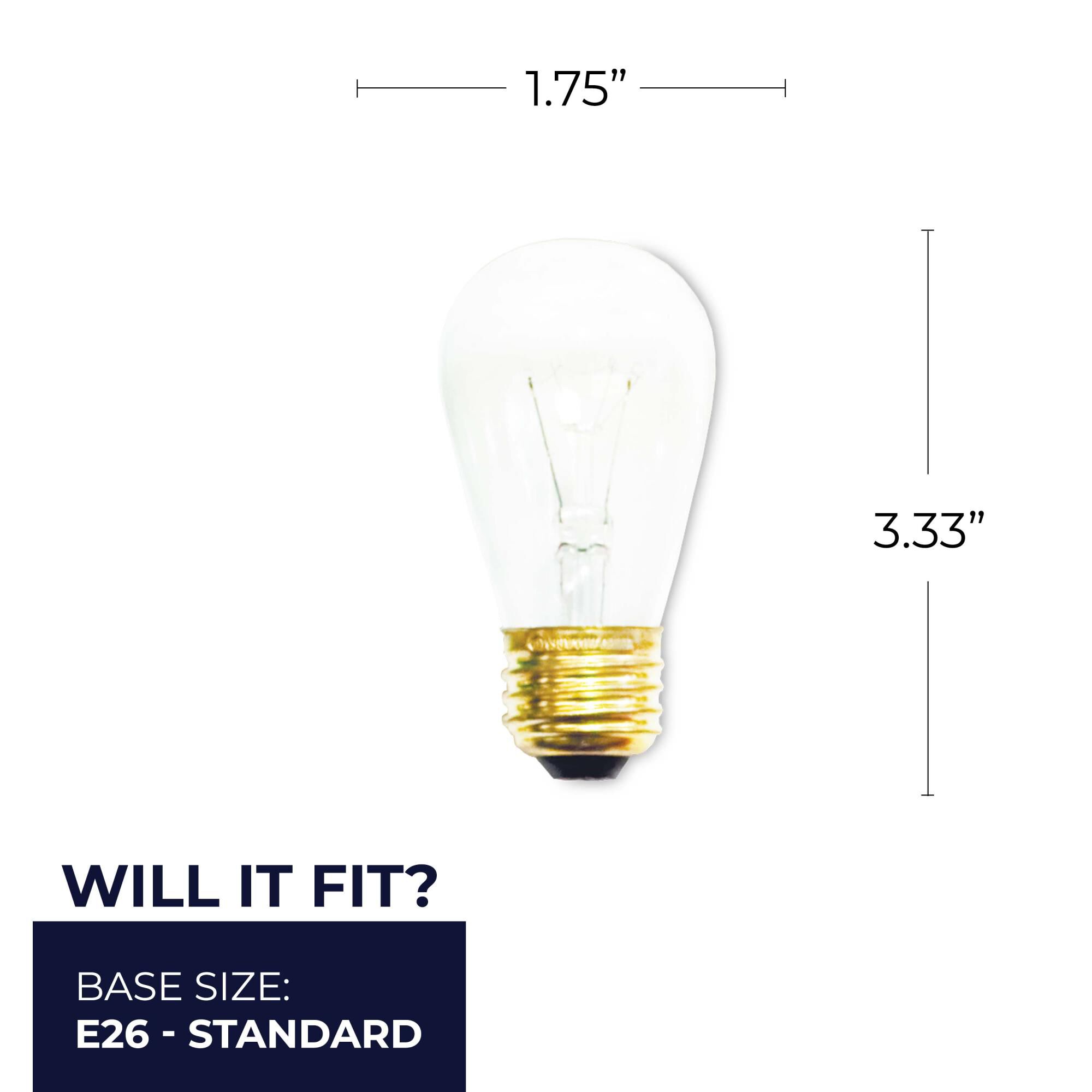 11 Watt 2700K S14 Incandescent Light Bulb by Bulbrite