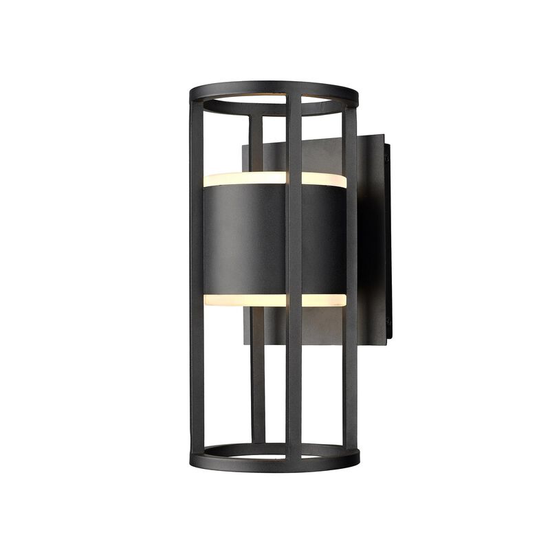 Luca 12 Inch Tall 2 Light LED Outdoor Wall Light by Z-Lite