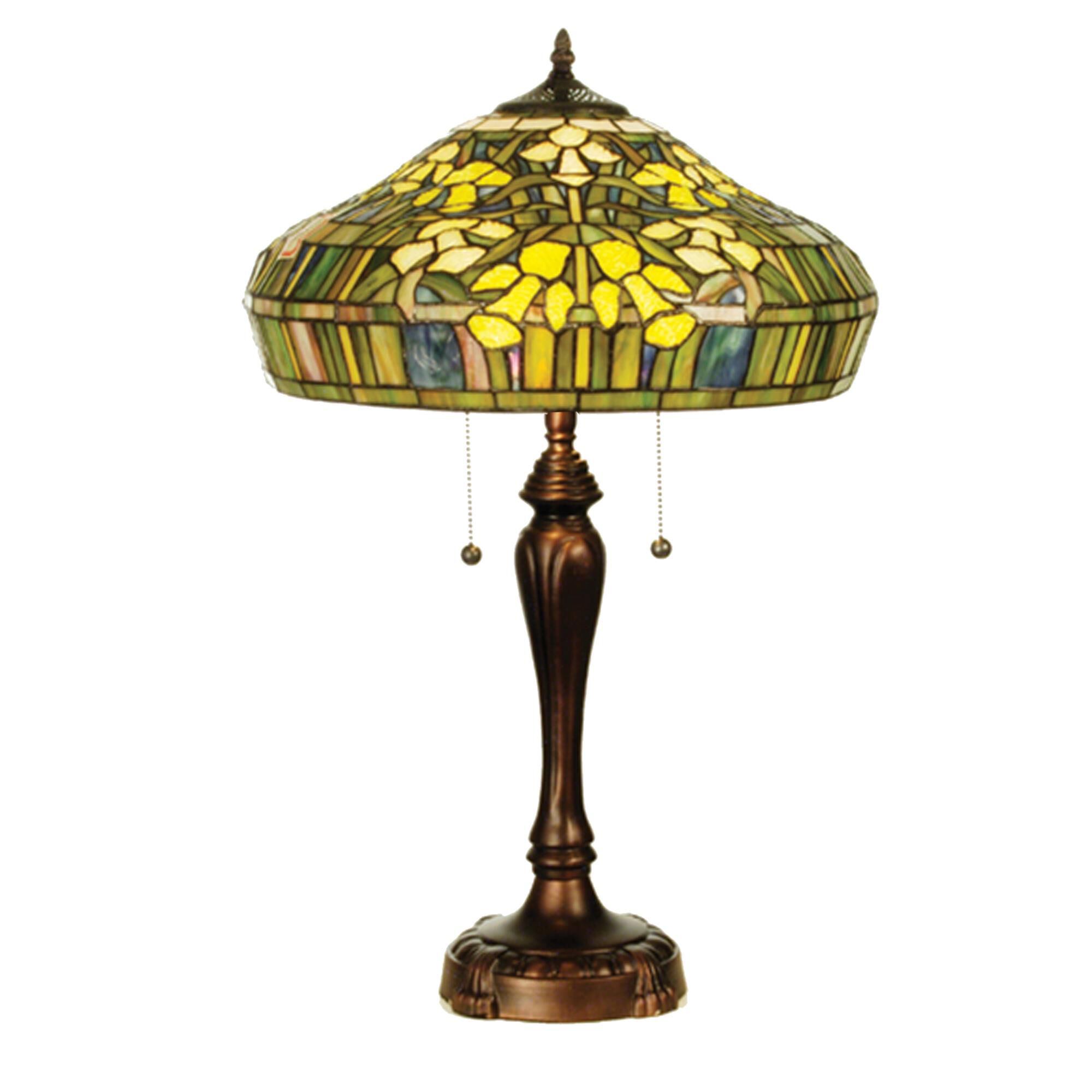 Tiffany Jonquil 25 Inch Table Lamp by Meyda Lighting