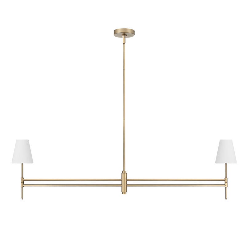 Camelia Stem Medium Linear Chandelier by Hunter Fan