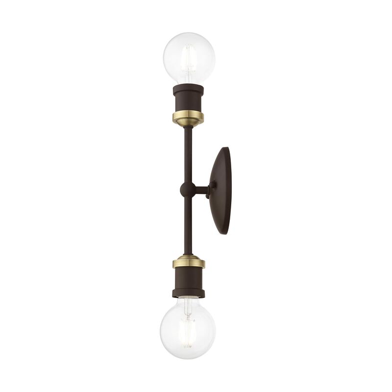 Lansdale 12 Inch 2 Light Bath Vanity Light by Livex Lighting