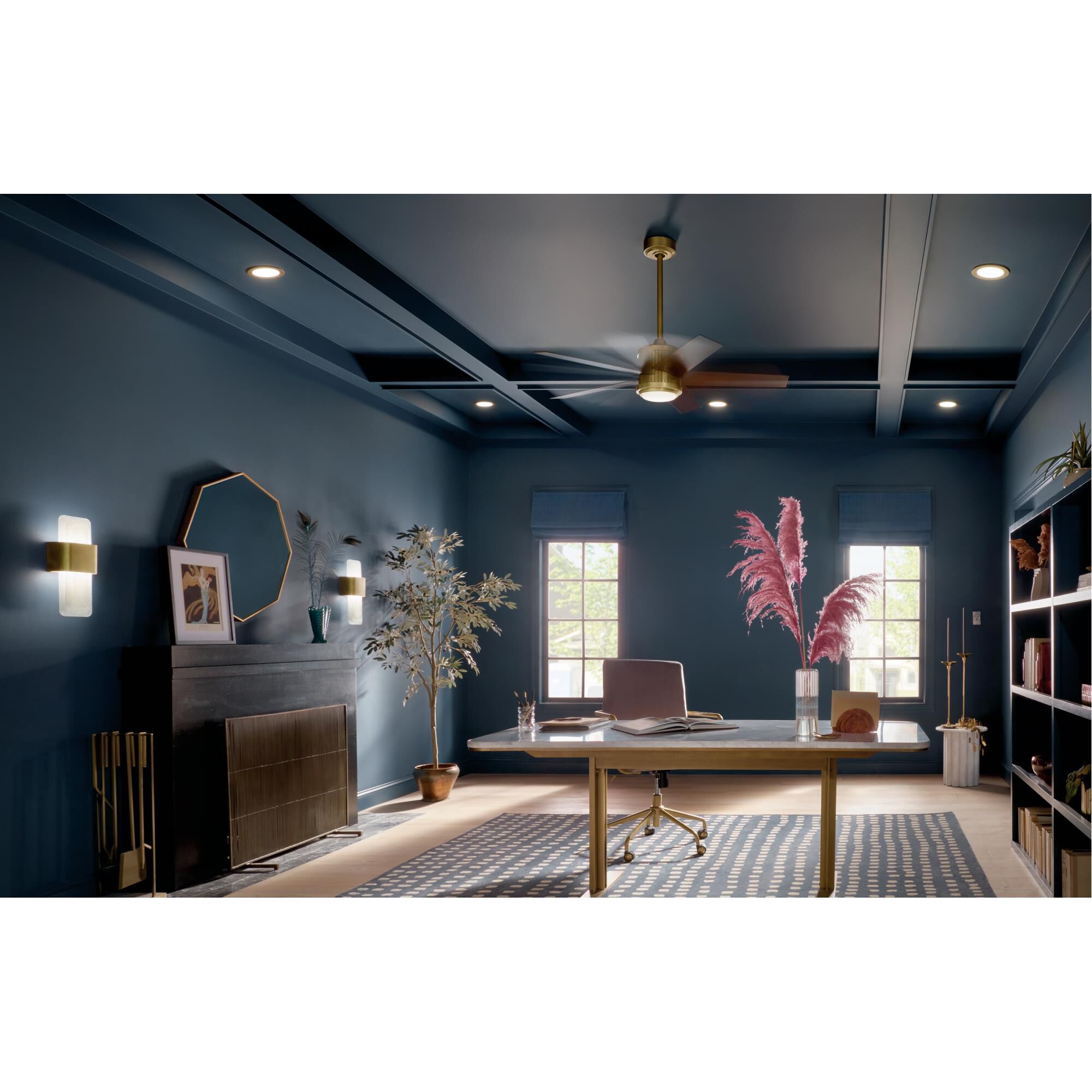 Brahm 48 Inch Ceiling Fan with Light Kit by Kichler Lighting