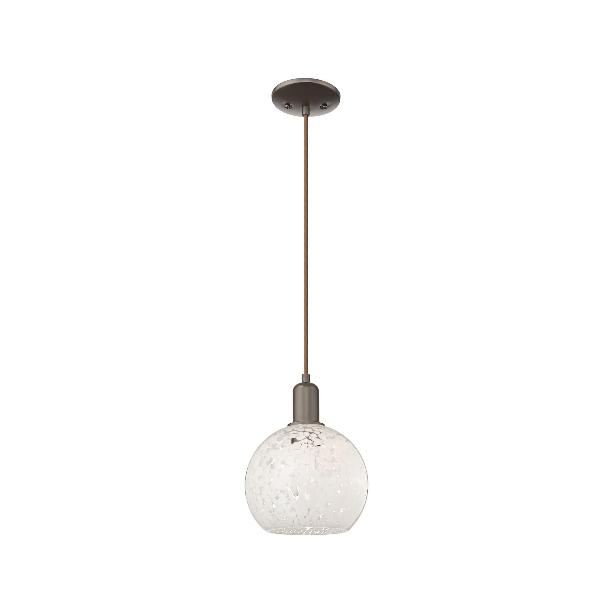 Bruno Marashlian White Mouchette 8 Inch Mini Pendant by Innovations Lighting