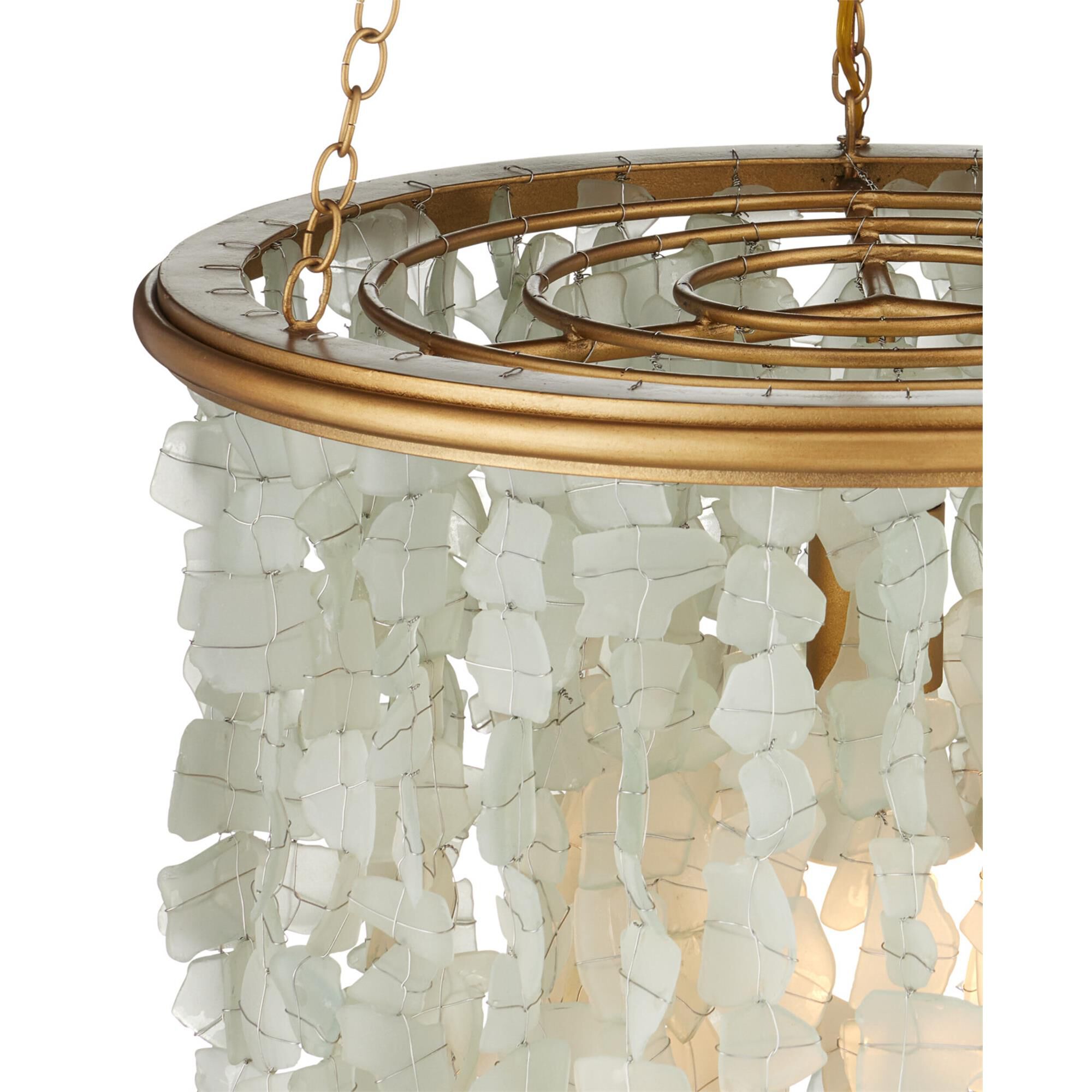 Verre de Mer 19 Inch Mini Chandelier,