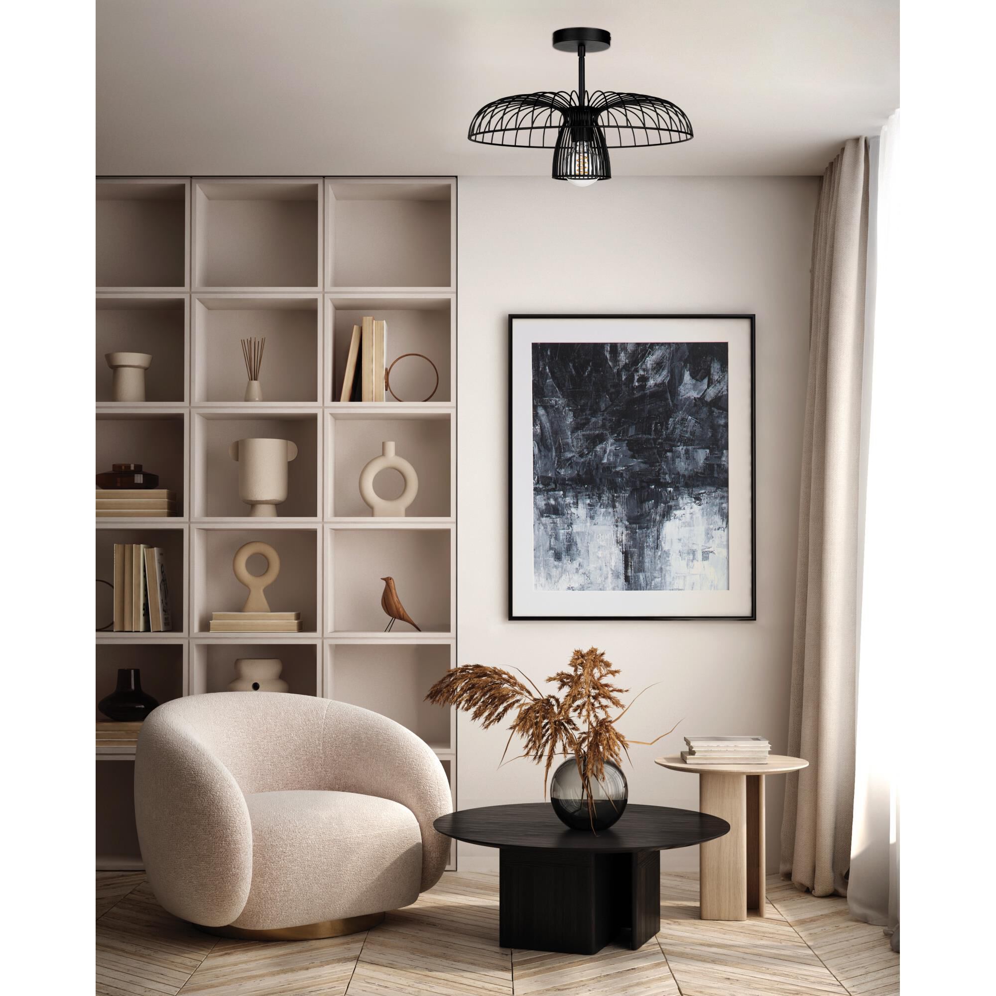 Shown in Black finish