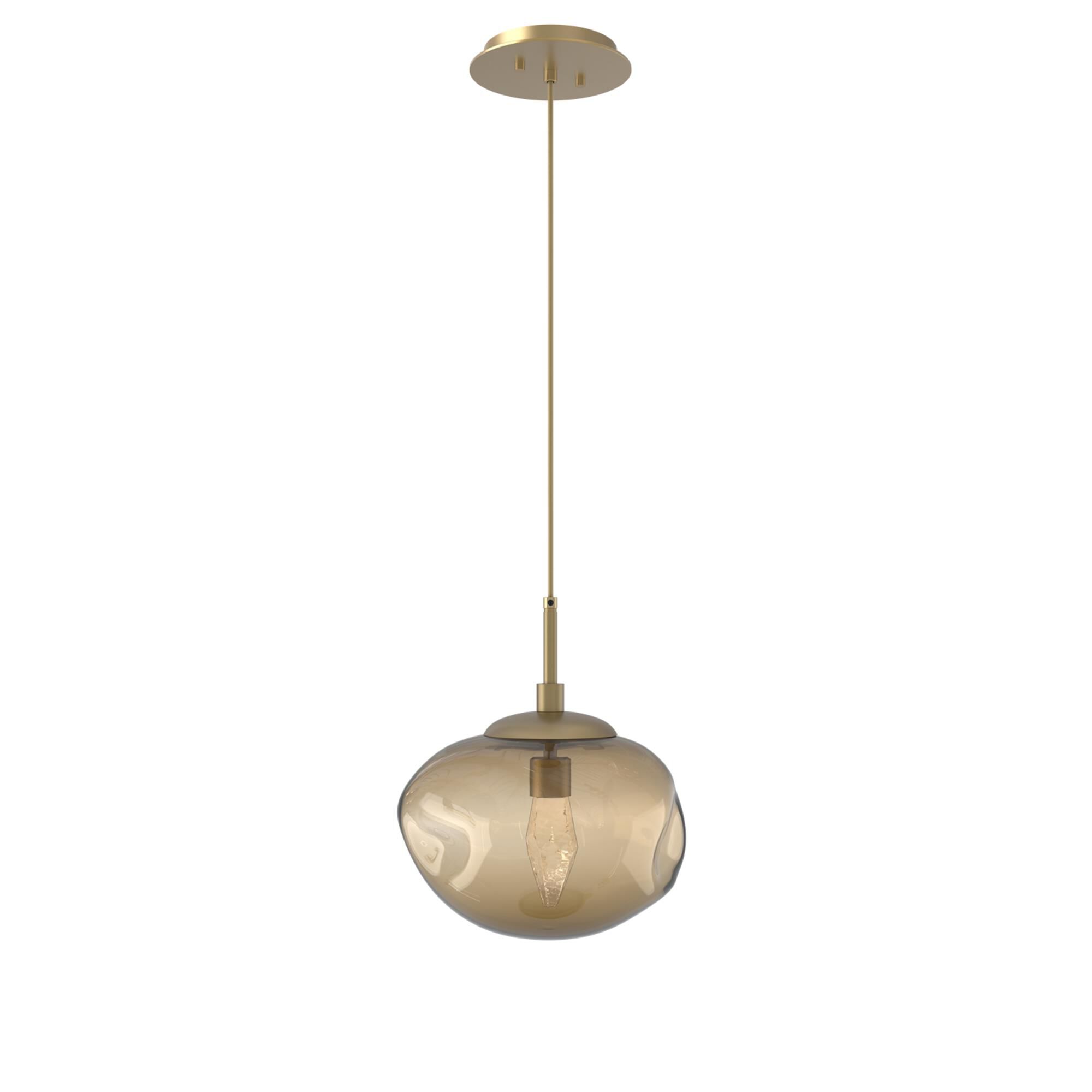 Shown in Gilded Brass finish and Geo Inner Bronze Outer glass