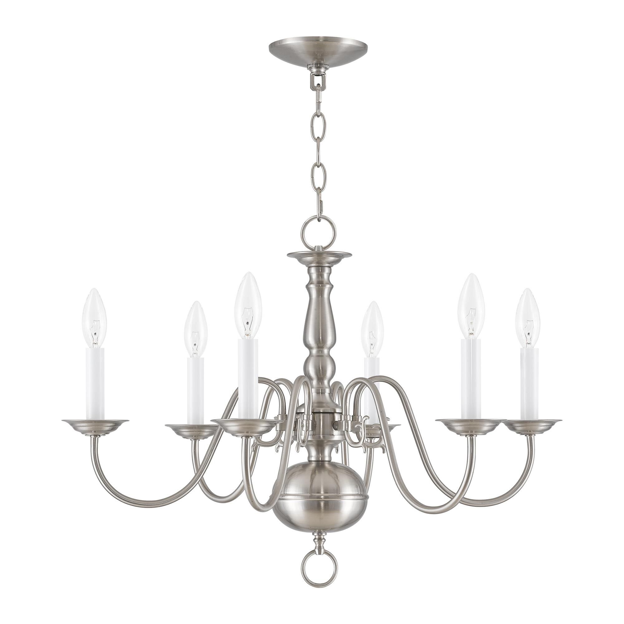Williamsburgh 24 Inch 6 Light Chandelier by Livex Lighting