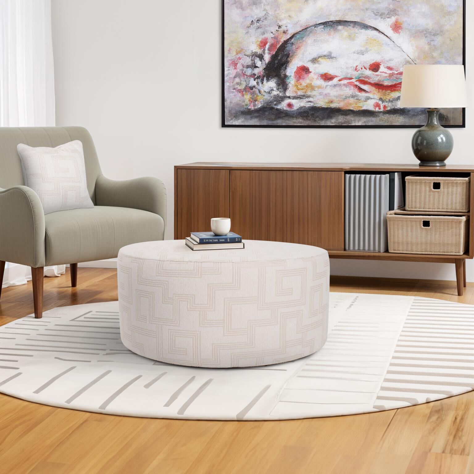 The Syros Universal Ottoman Cover by Howard Elliott Collection