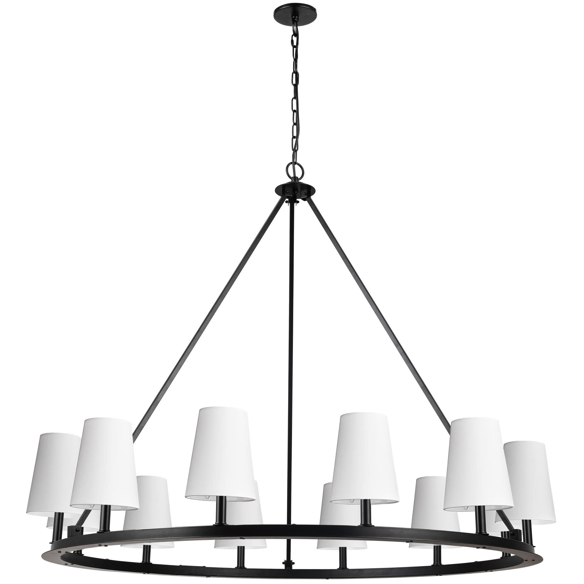 Colby 52 Inch 12 Light Chandelier by Dainolite