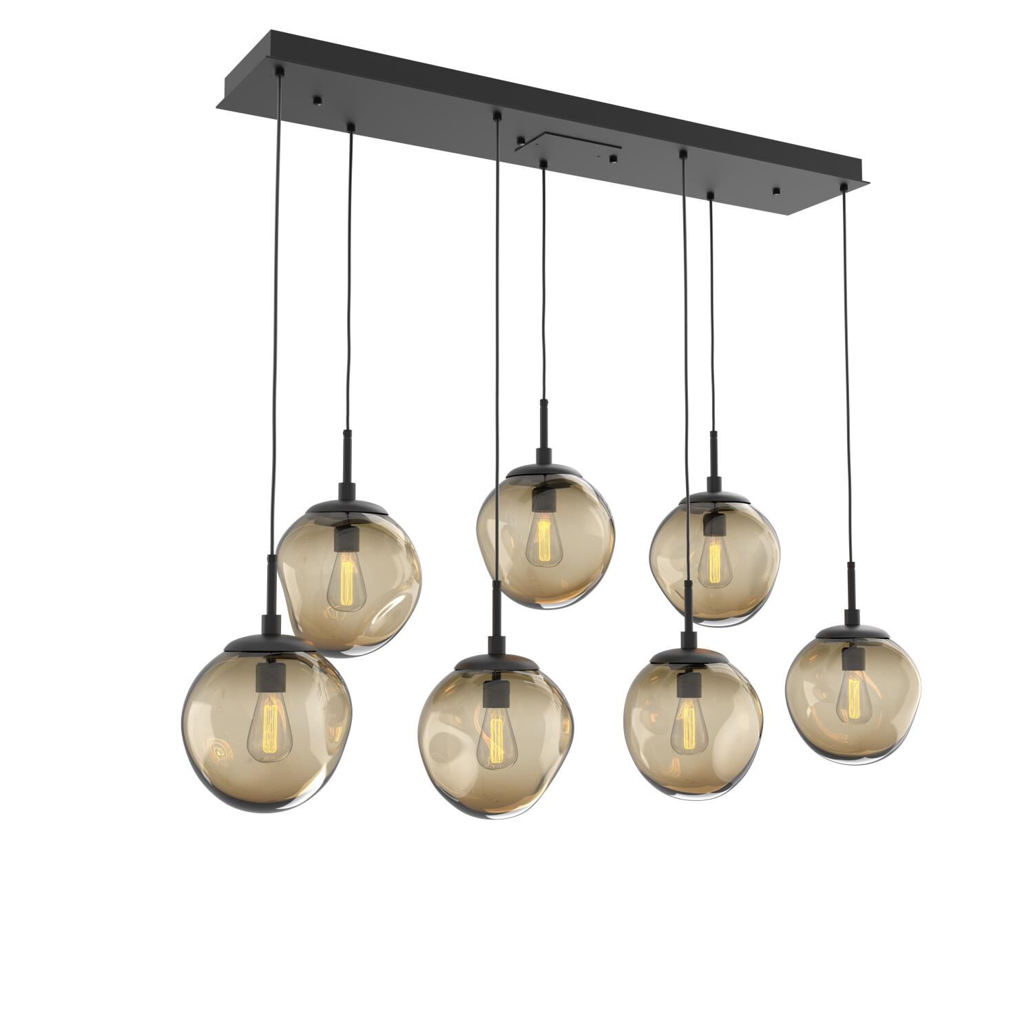 Levi Wilson Nebula 50 Inch 7 Light Linear Suspension Light by Hammerton Studio