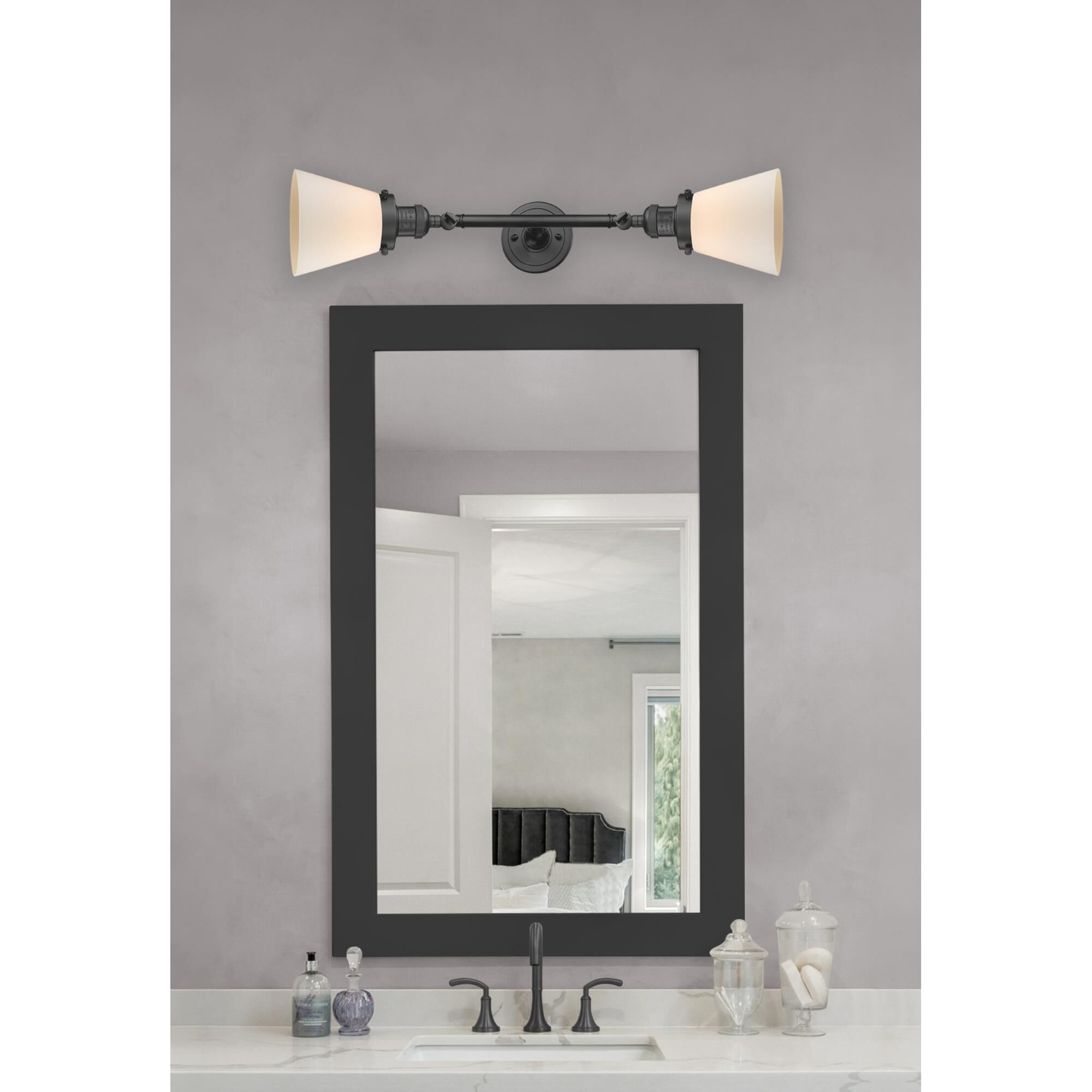 Bruno Marashlian Small Cone 23 Inch 2 Light Bath Vanity Light by Innovations Lighting