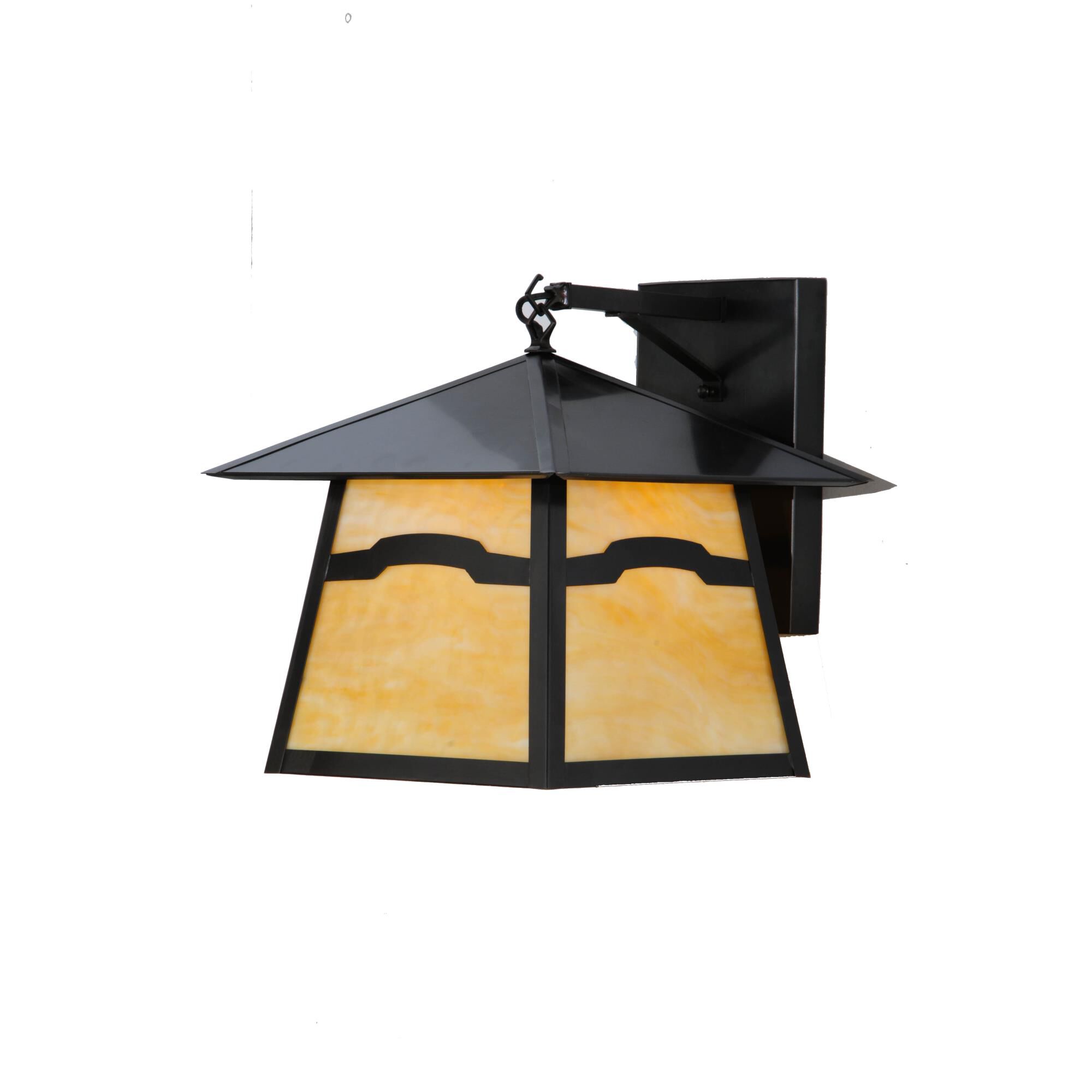 Meyda Lighting Stillwater 16 Inch Tall Outdoor Wall Light