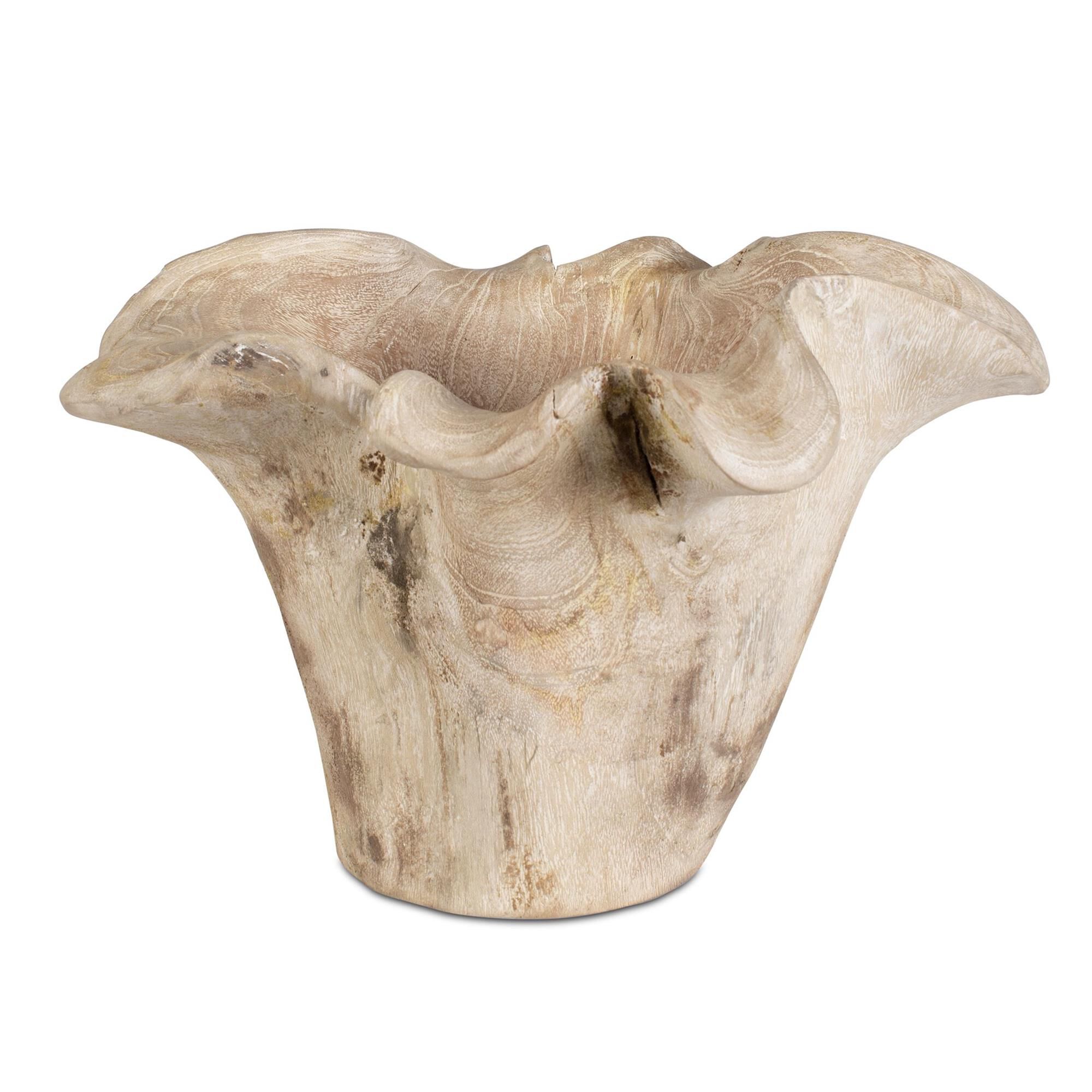David Frisch Teak Flow 16 Inch Bowl by Uttermost