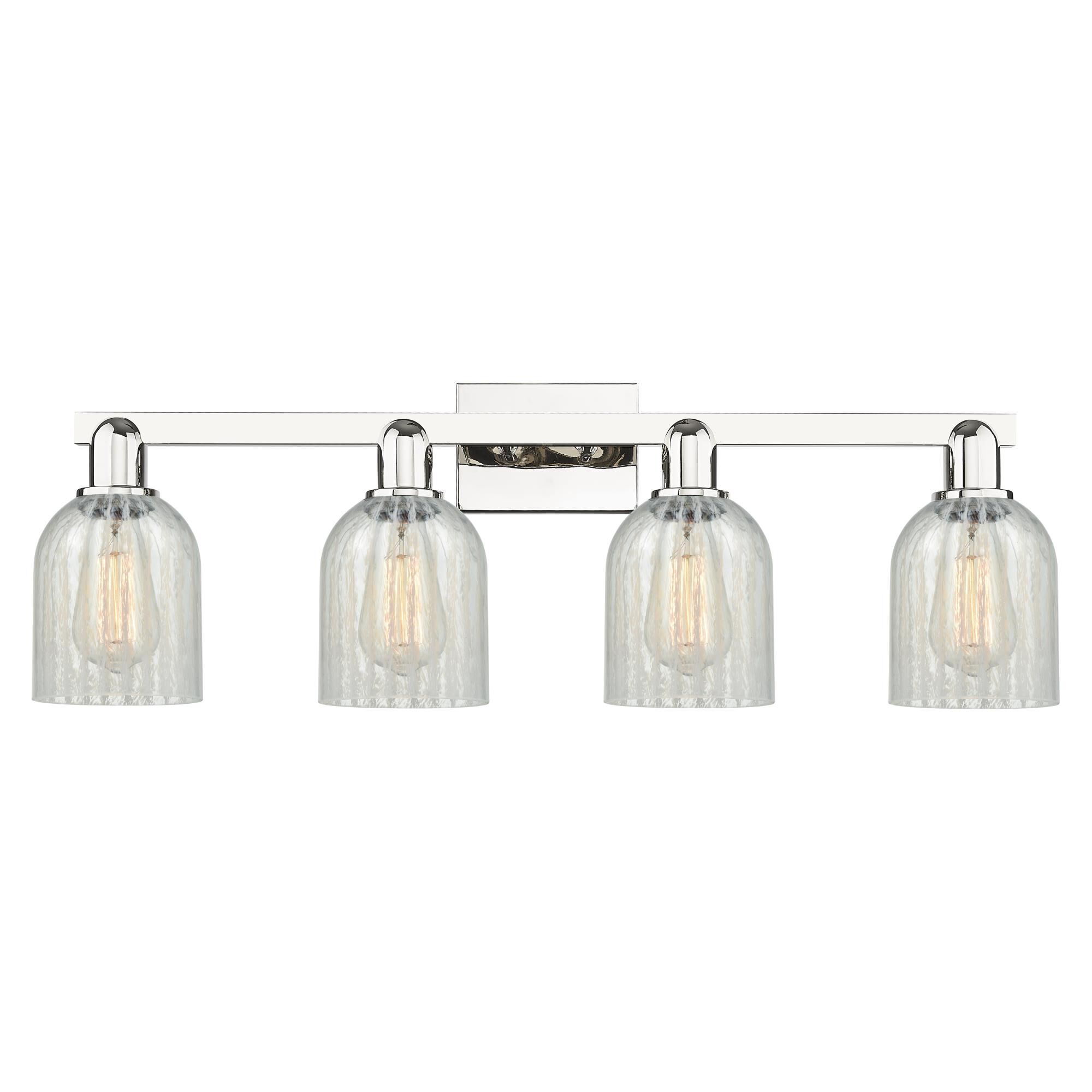 Shown in Polished Nickel finish and Mouchette glass