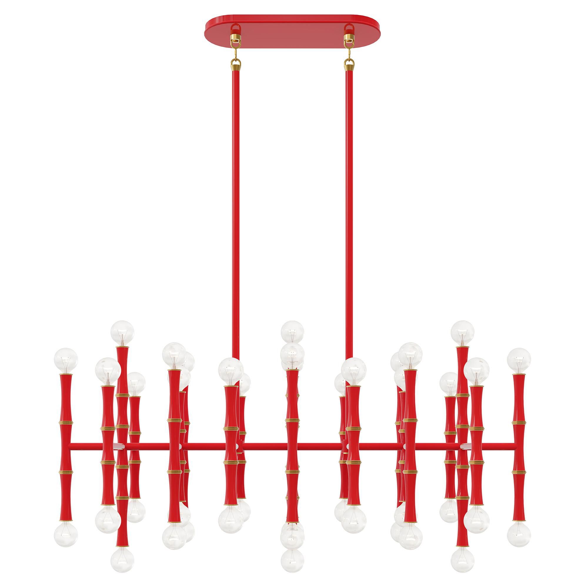 Shown in Ruby Red finish and Modern Brass accent