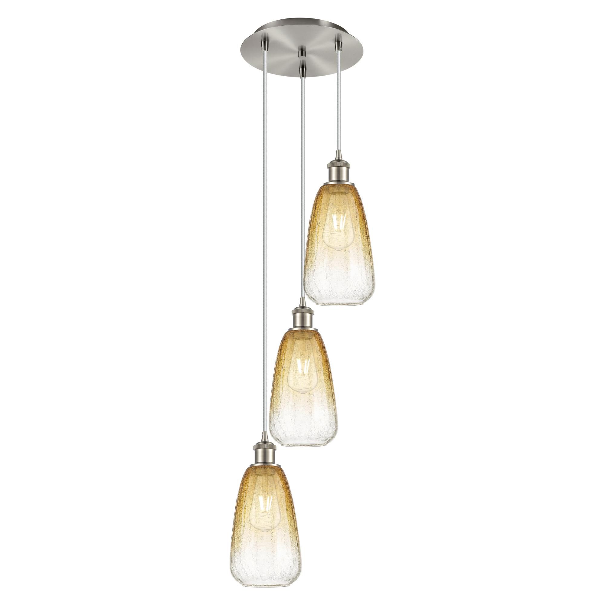 Bruno Marashlian Brookhaven Almond 13 Inch Multi Light Pendant by Innovations Lighting