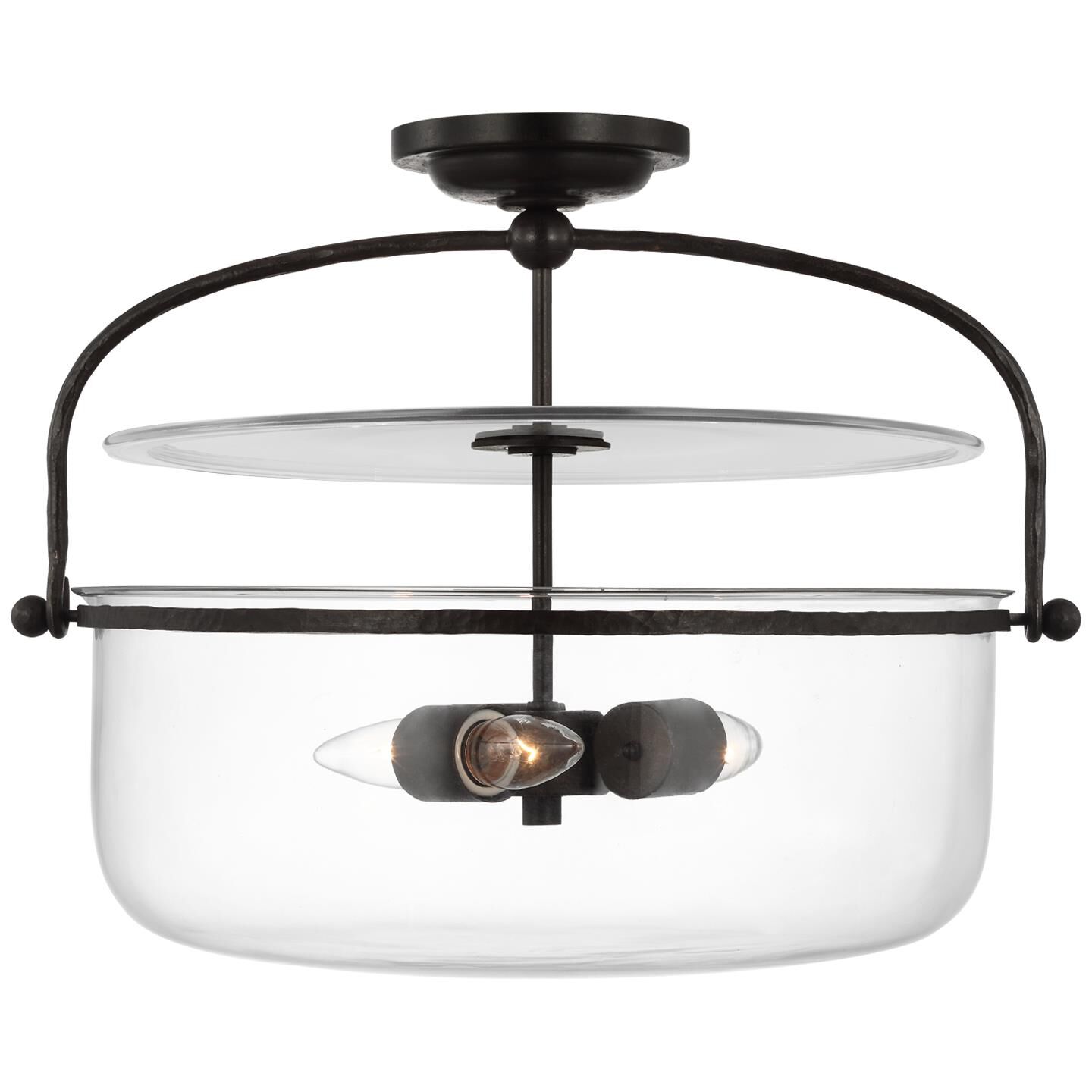 Visual Comfort Chapman and Myers Lorford Semi Flush Mount - Thumbnail 3