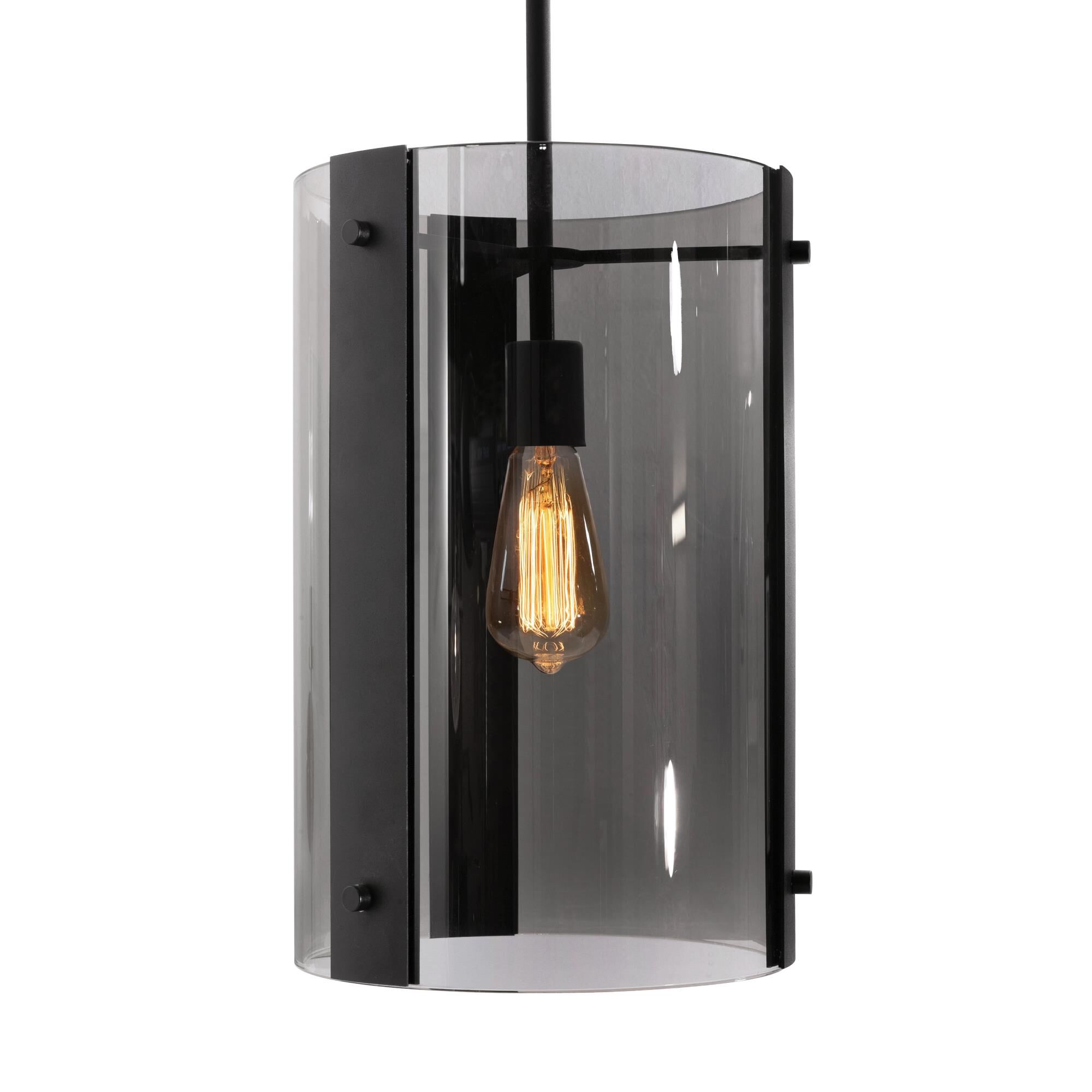 Shown in Black finish and Smoke shade