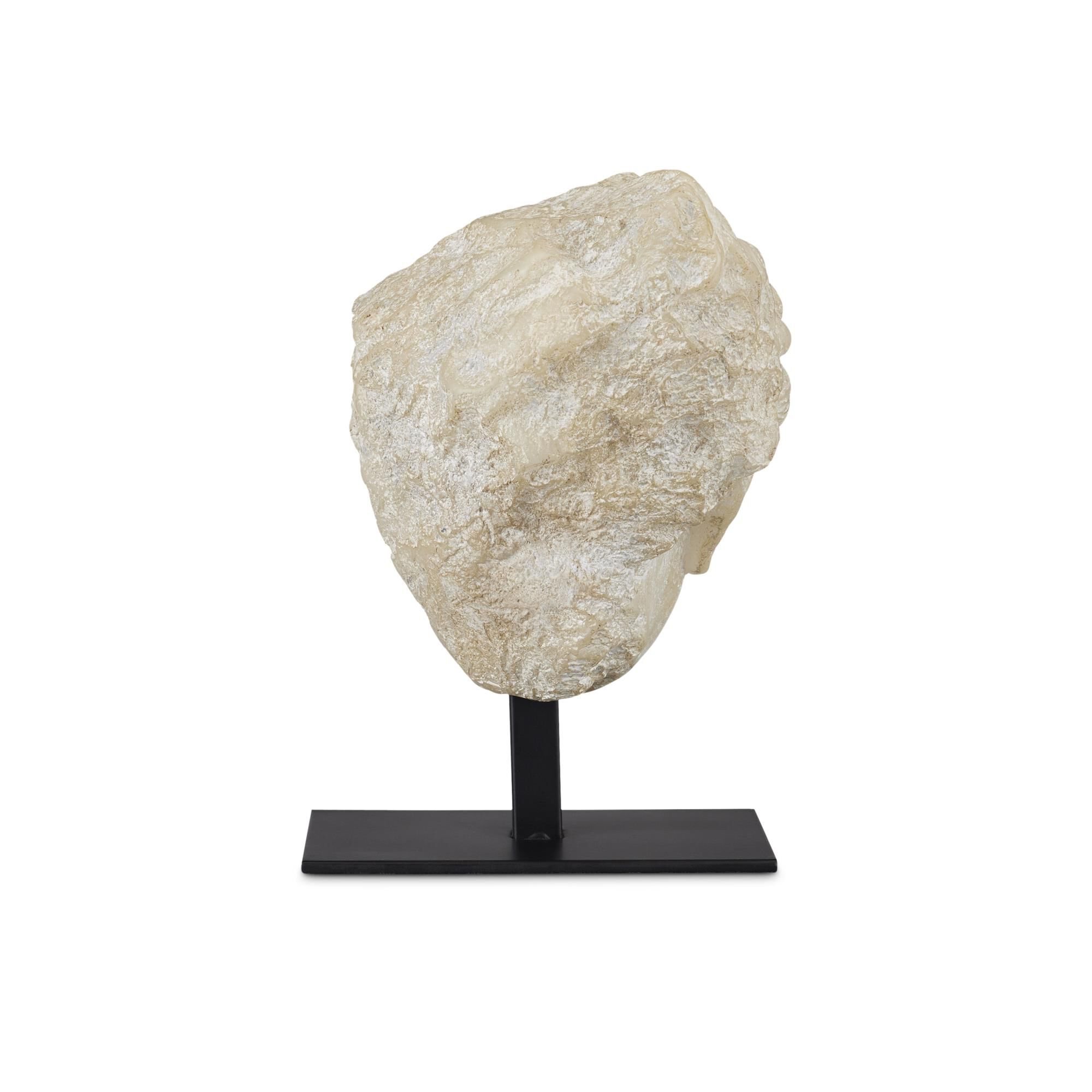 Greek Princess Head Fragment Sculpture by Currey and Company