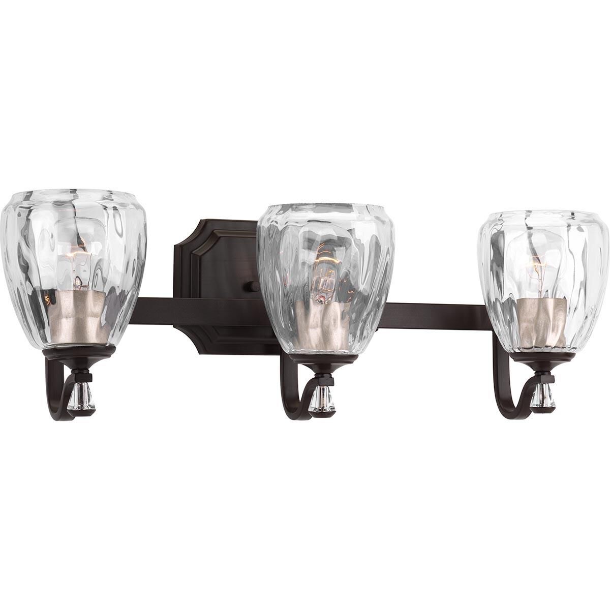 Shown in Antique Bronze finish and Clear Water glass