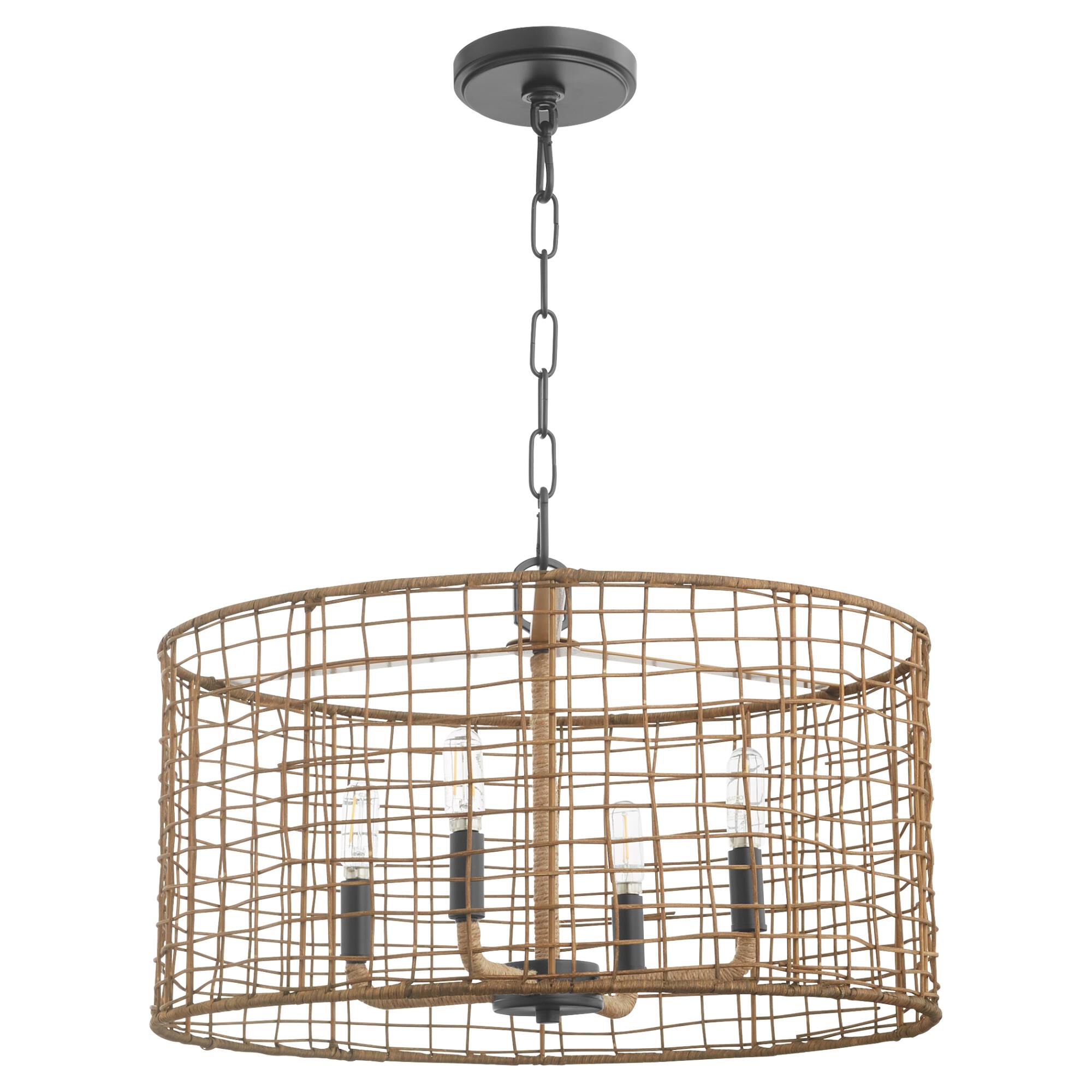 Abaca 20 Inch Large Pendant by Quorum International