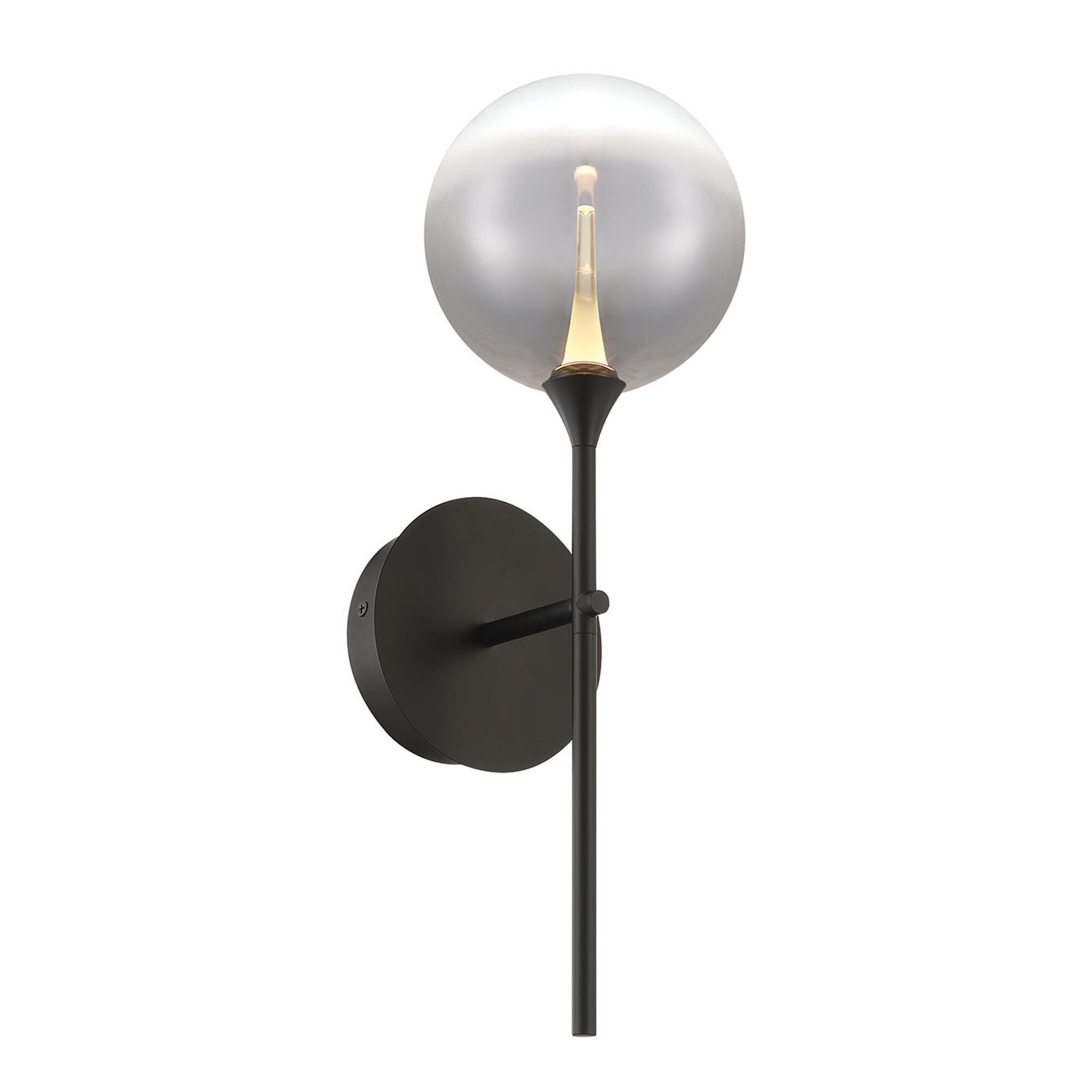 Shown in Black finish and Smoked glass