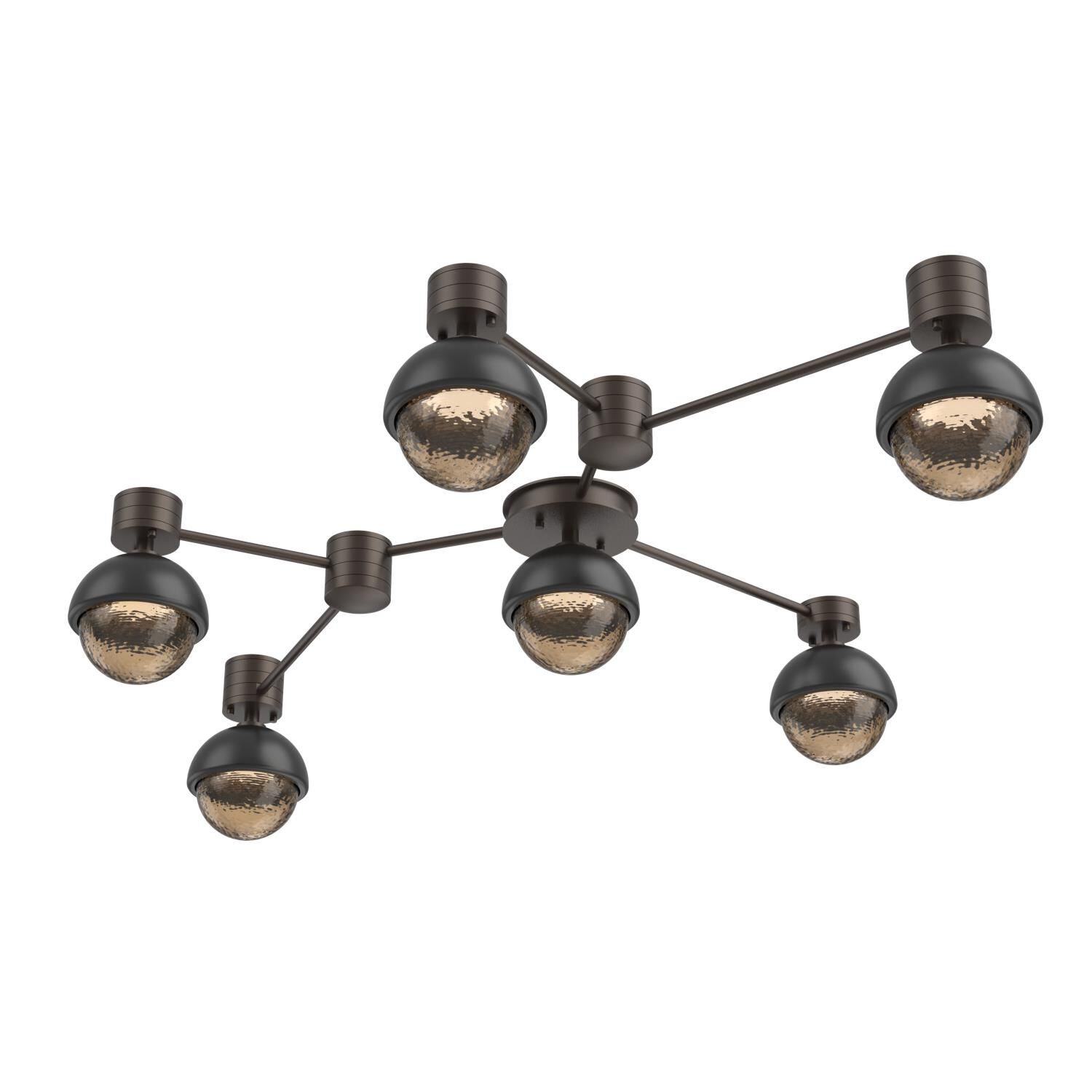 Levi Wilson Cabochon 41 Inch Flush Mount by Hammerton Studio