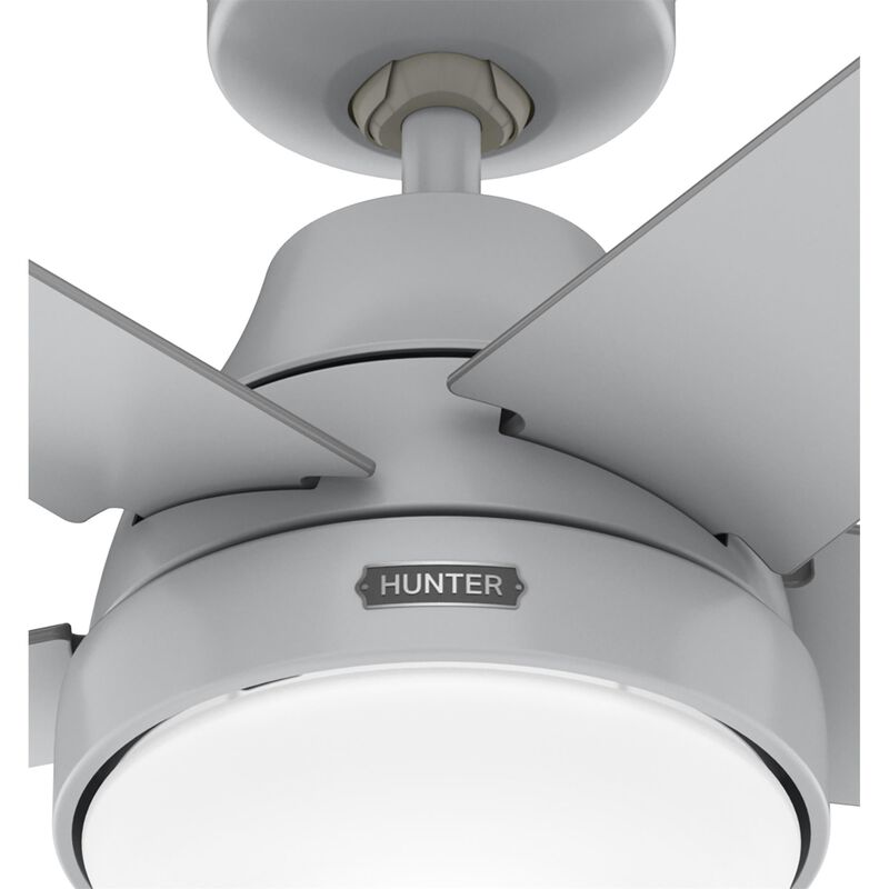Aerodyne 52 Inch Ceiling Fan with Light Kit by Hunter Fan