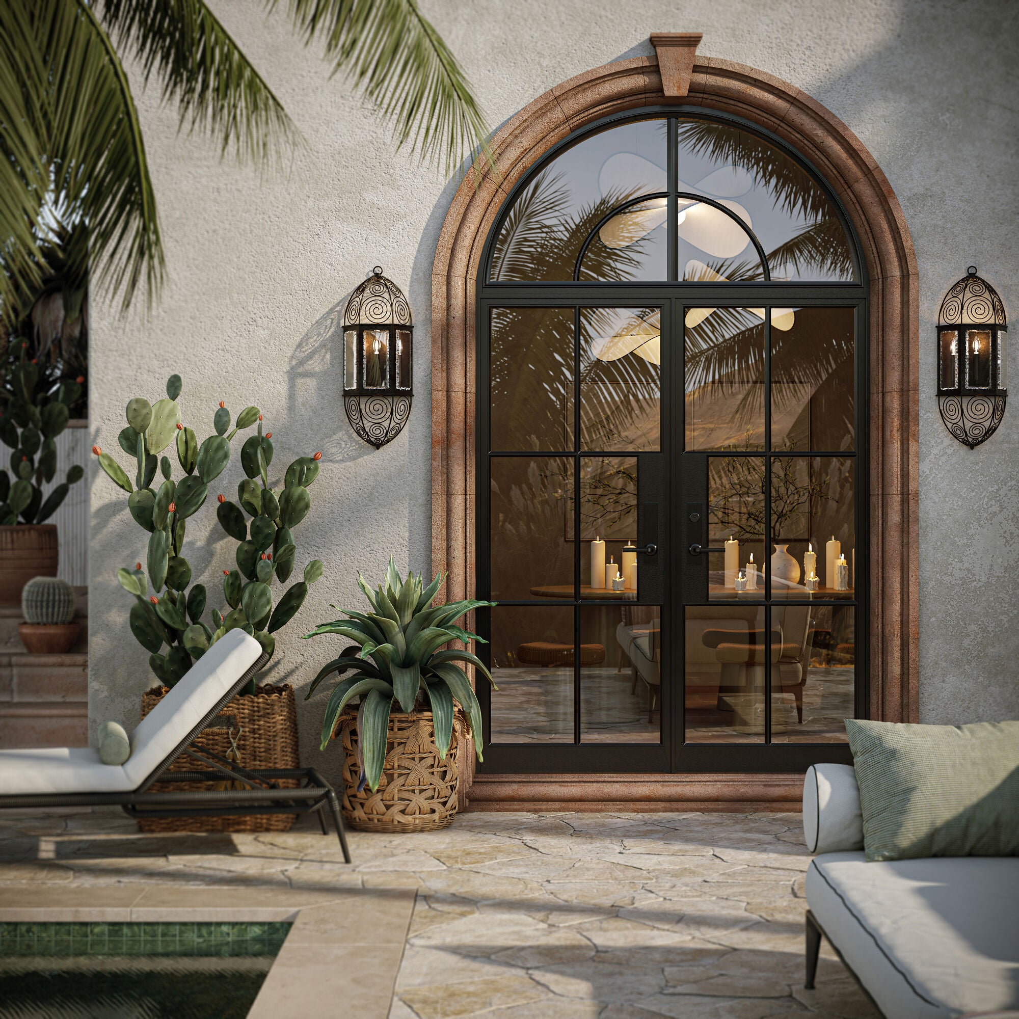 Martyn Lawrence Bullard Andalusia Outdoor Wall Light,