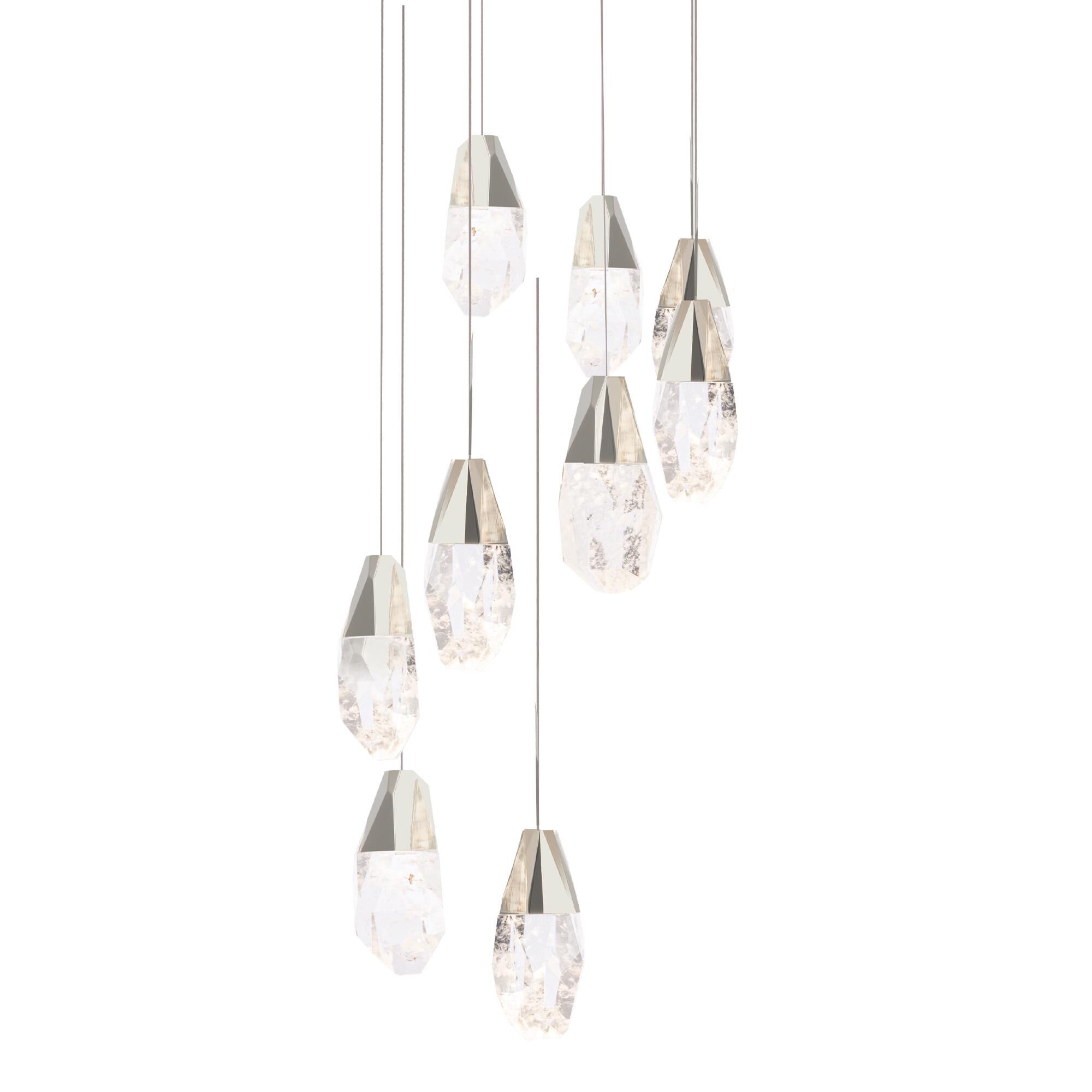 Martini 17 Inch 9 Light LED Multi Light Pendant by Schonbek Beyond
