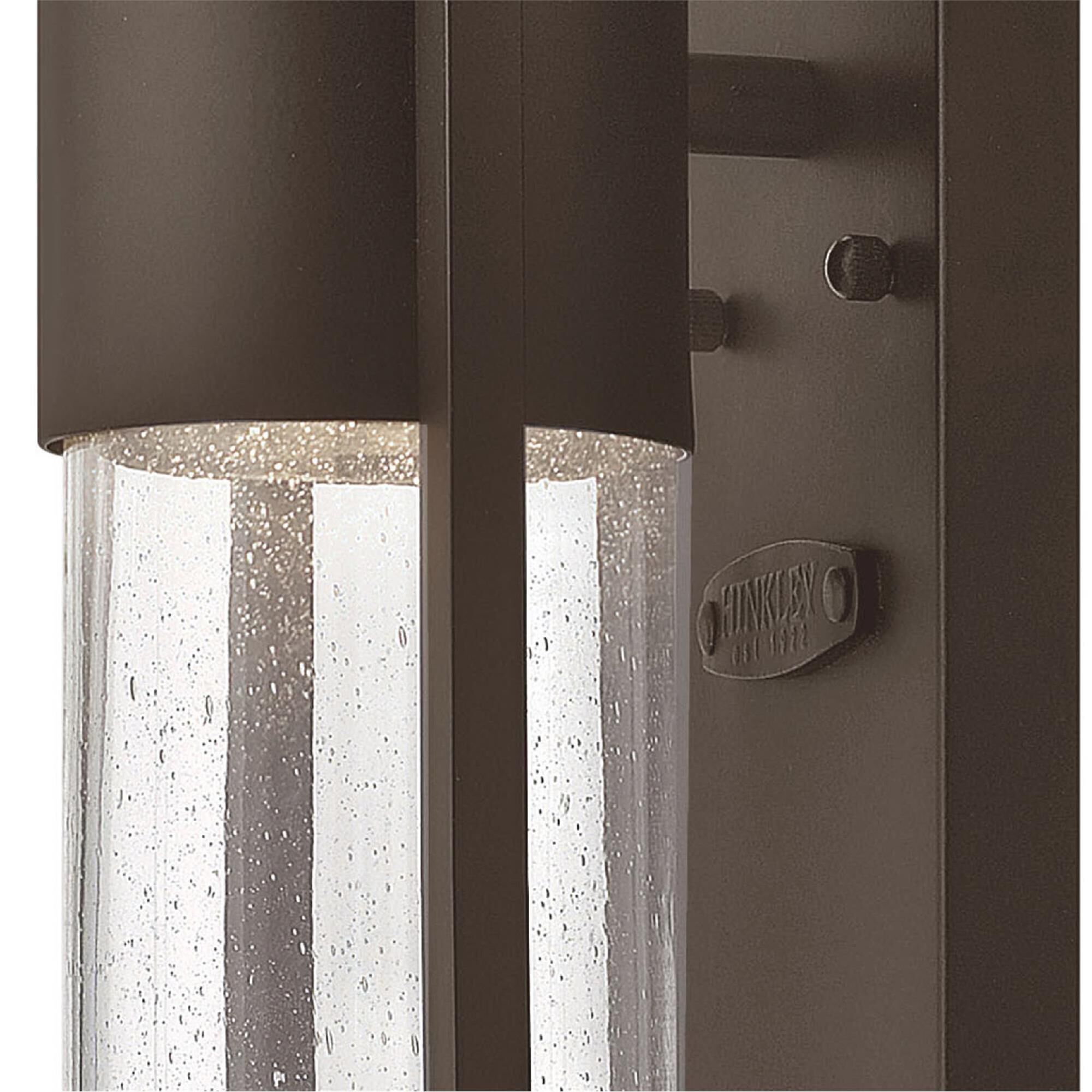 Shown in Buckeye Bronze finish and Clear Seedy glass