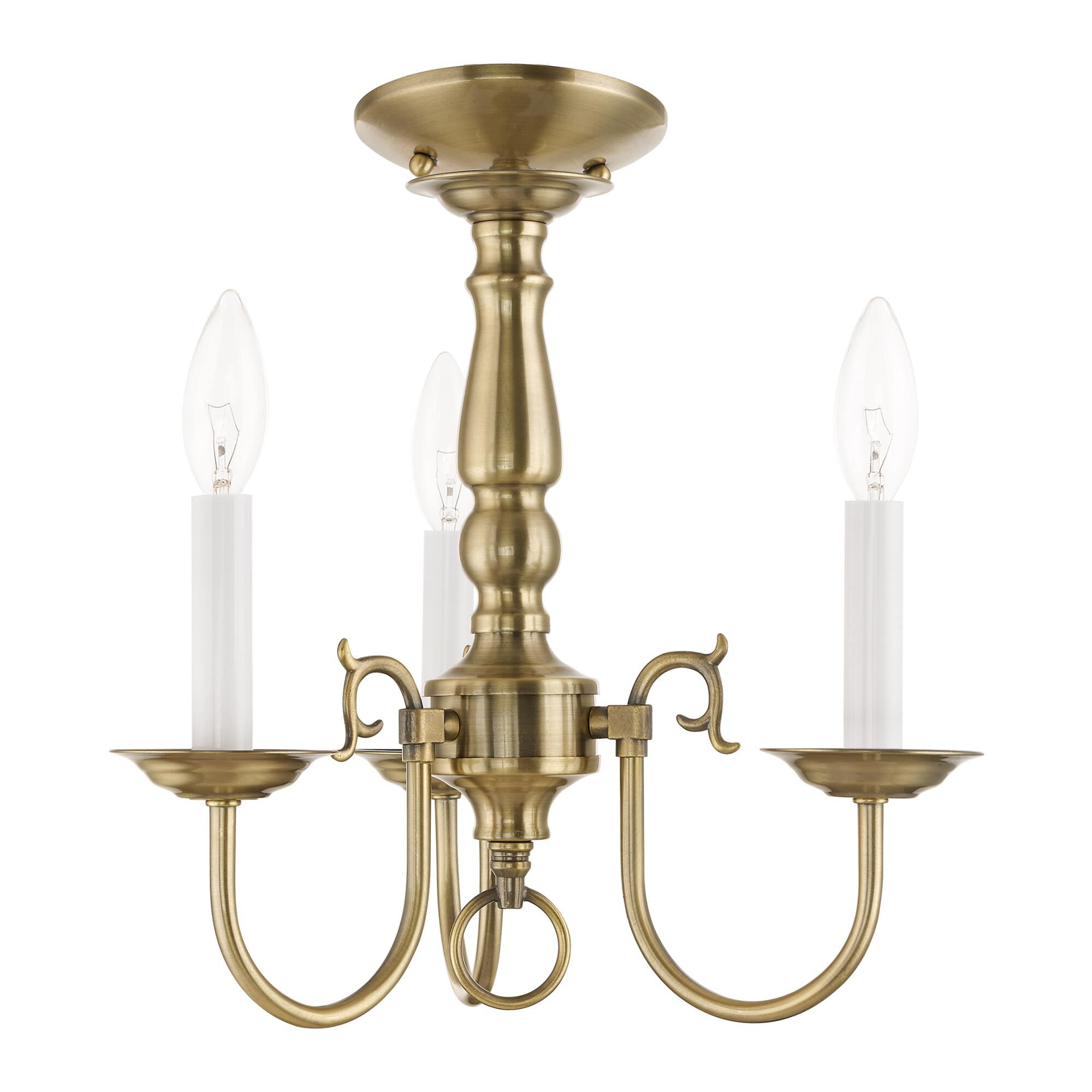 Williamsburgh 14 Inch 3 Light Mini Chandelier by Livex Lighting