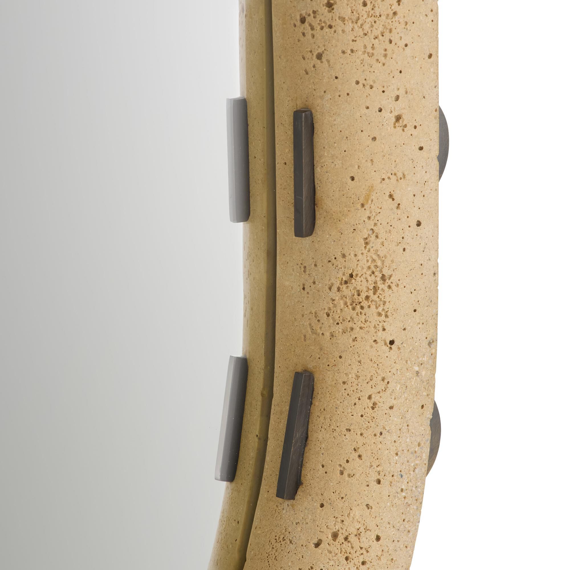 Shown in Faux Travertine finish and Plain accent