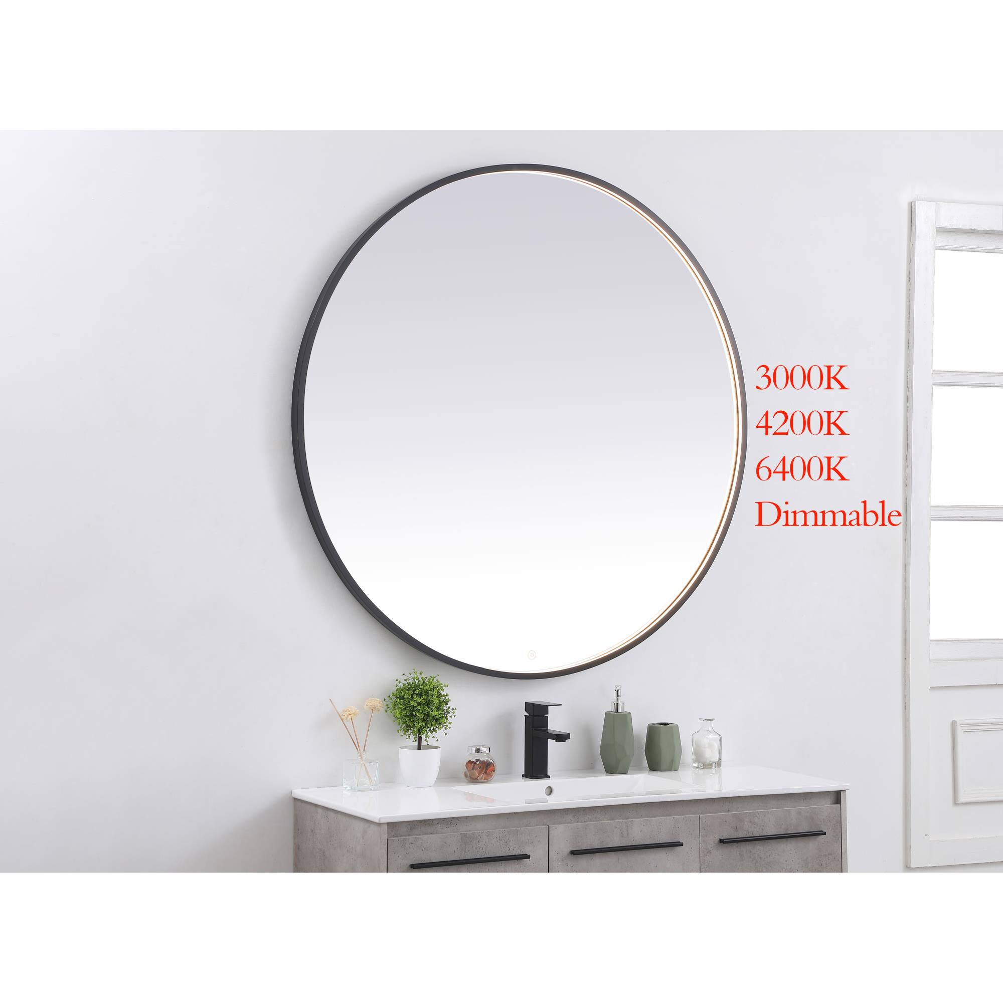 Pier LED Lighted Mirror by Elegant Decor