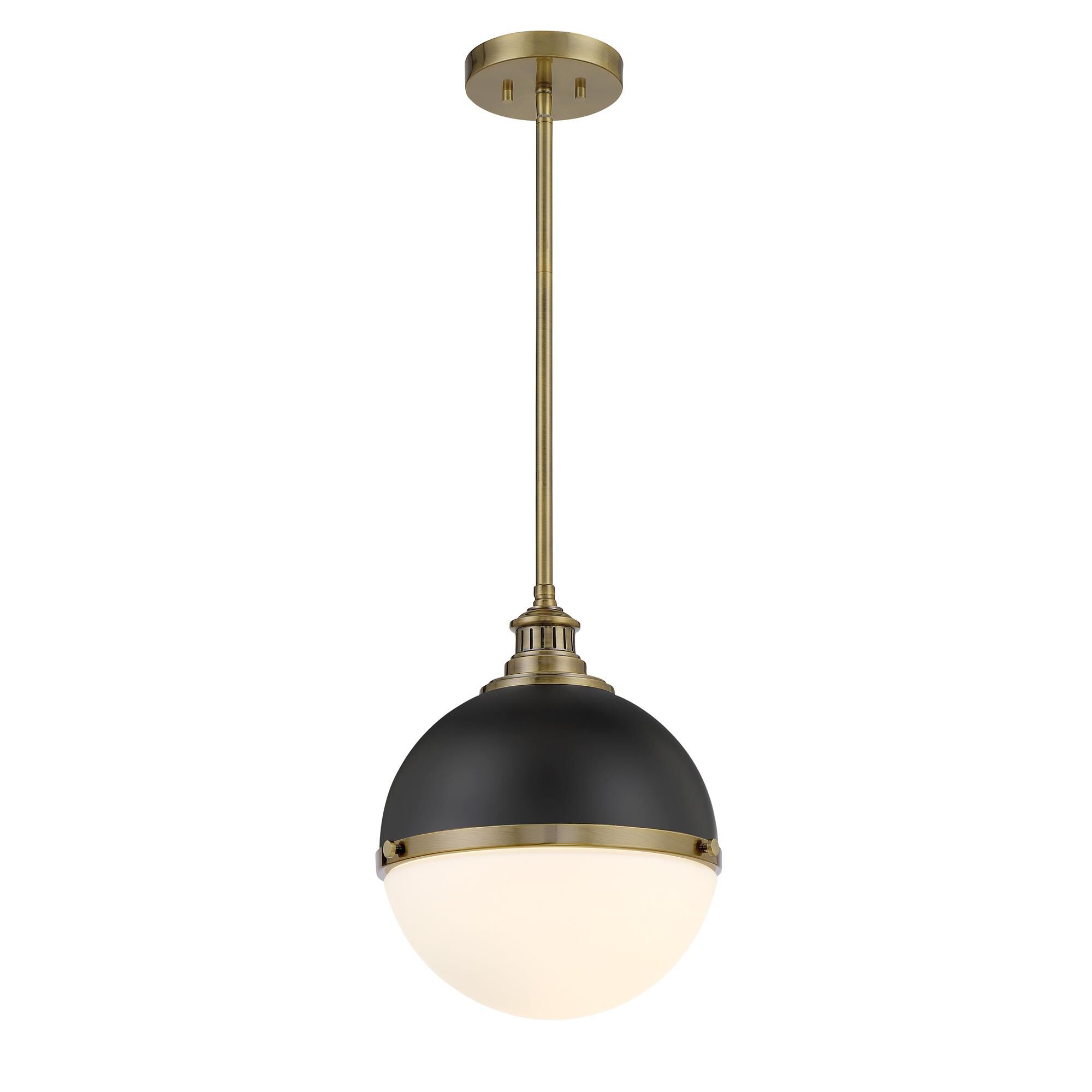Shown in Coal and Oxidized Aged Brass finish and Etched Opal glass