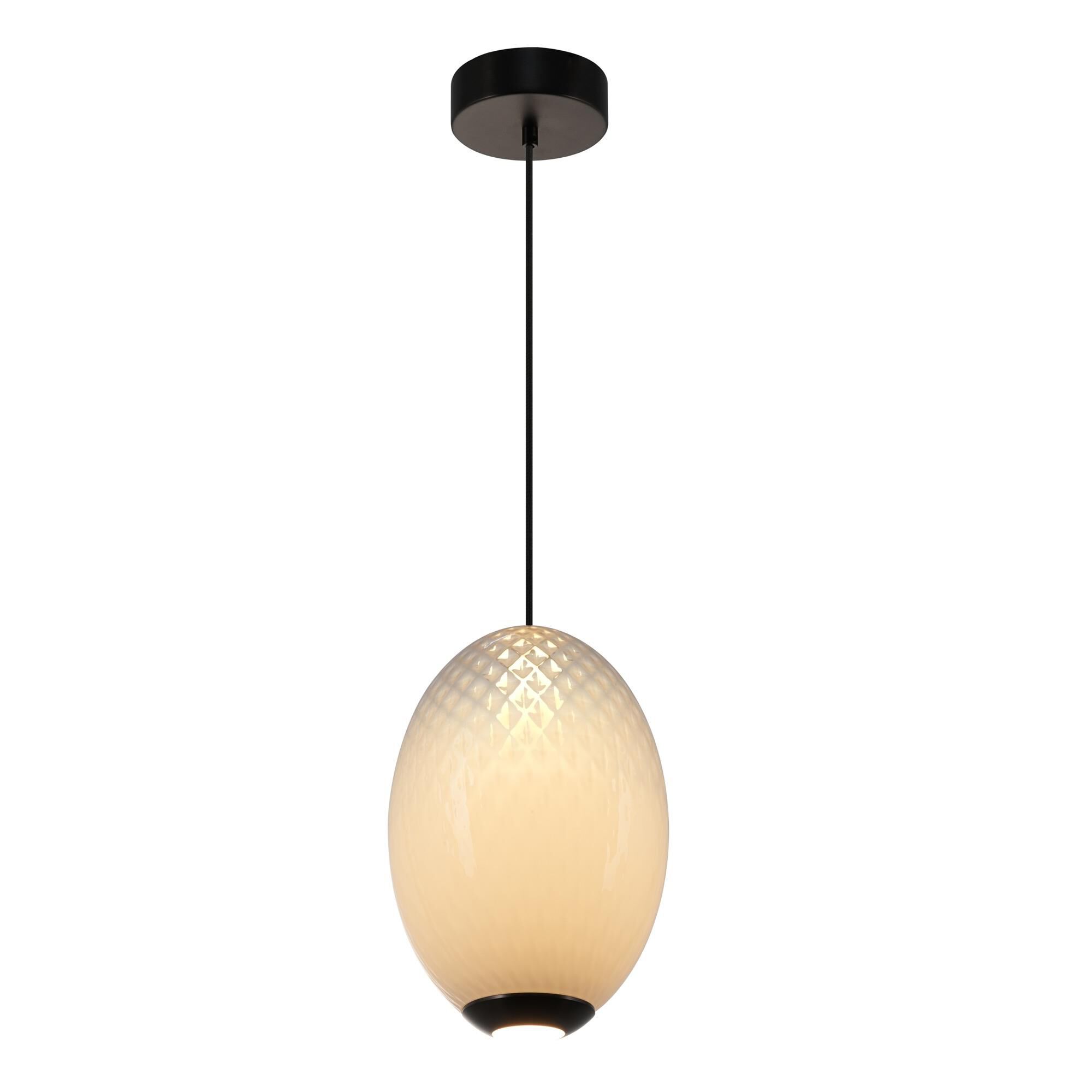Shown in White finish and Diamond glass
