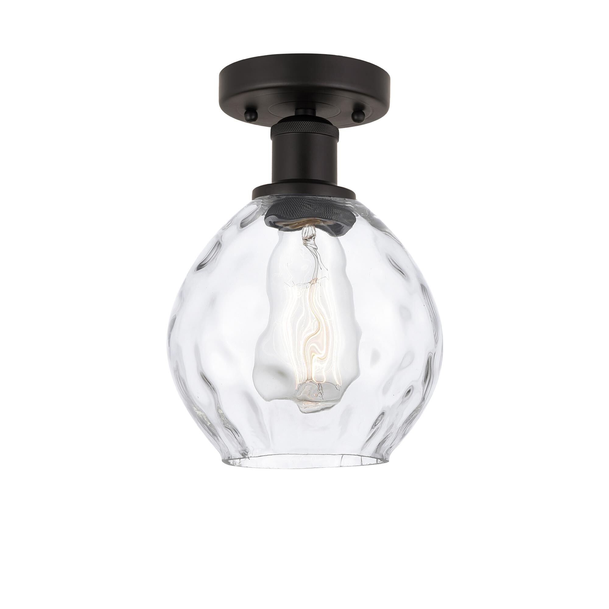 Shown in Oil Rubbed Bronze, Clear finish and Clear glass and Clear Glass shade
