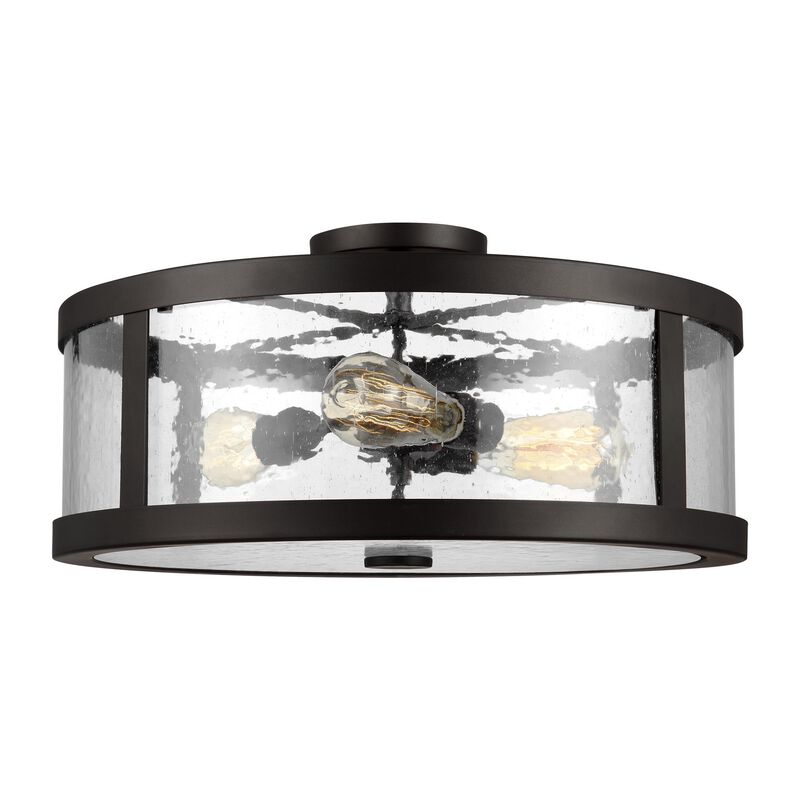 Harrow 20 Inch 3 Light Semi Flush Mount by Visual Comfort Studio