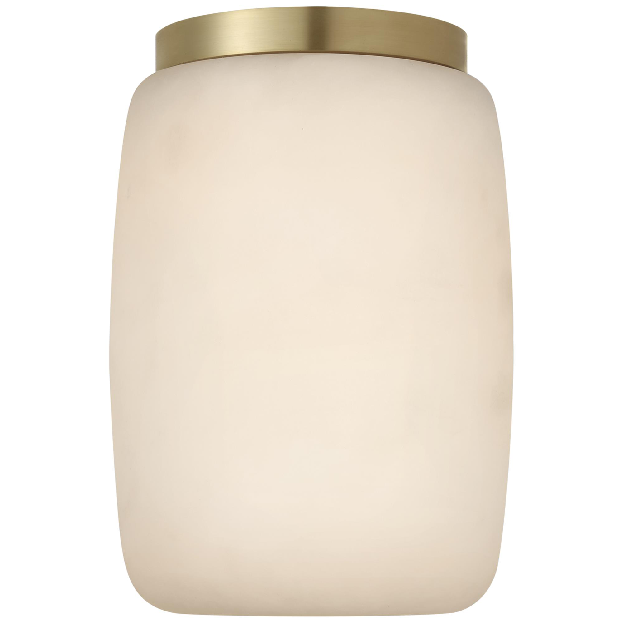 Shown in Alabaster and Antique-Burnished Brass finish