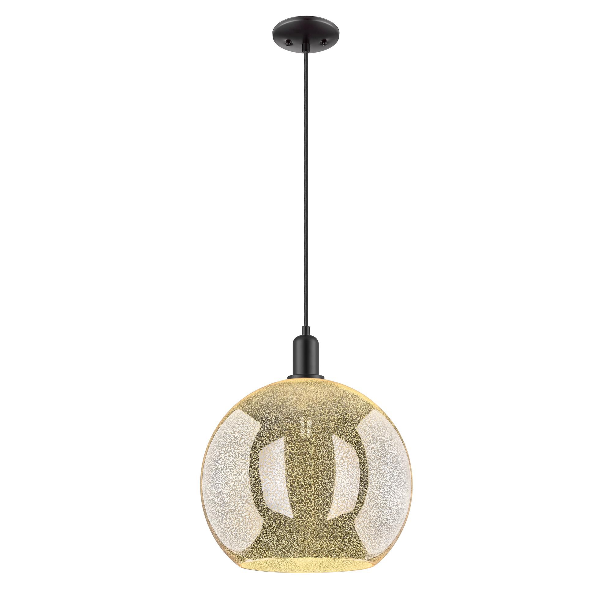 Shown in Matte Black finish and Mercury glass